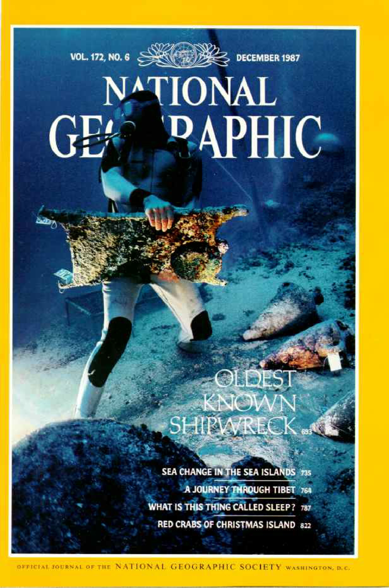 [해외잡지] National Geographic 1987-12 172-6 Dec