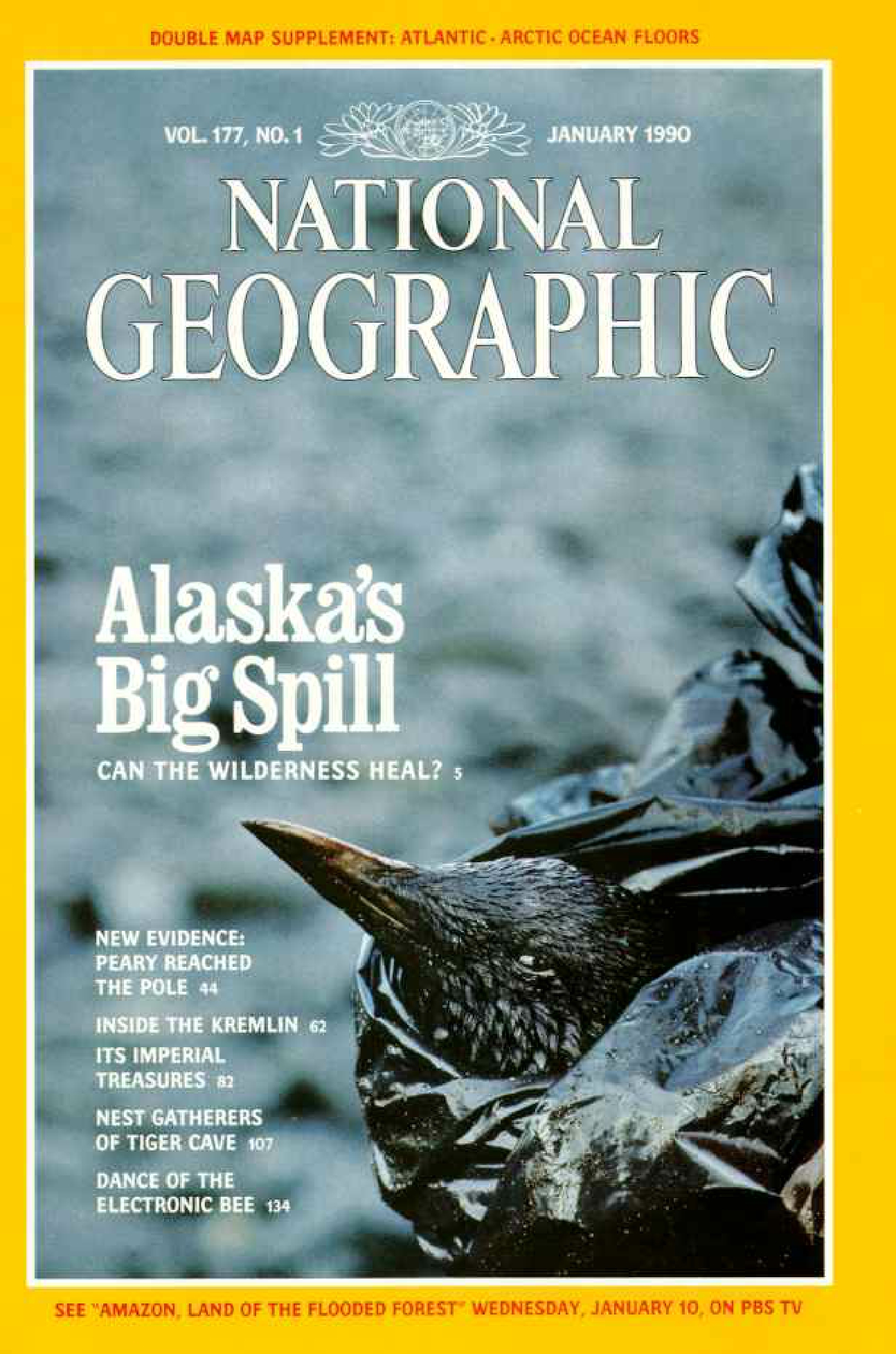[해외잡지] National Geographic 1990-01 177-1 Jan