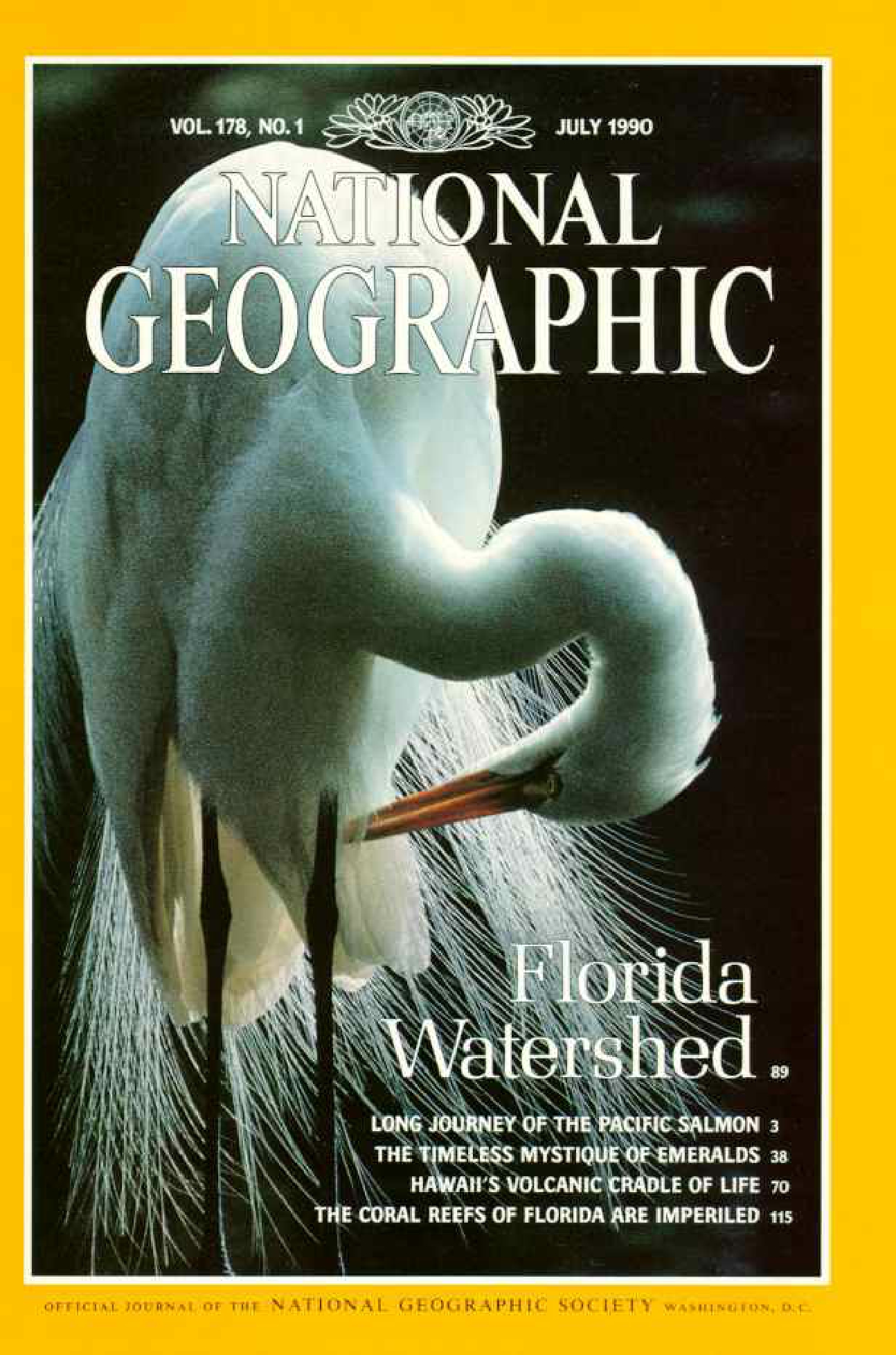 [해외잡지] National Geographic 1990-07 178-1 Jul