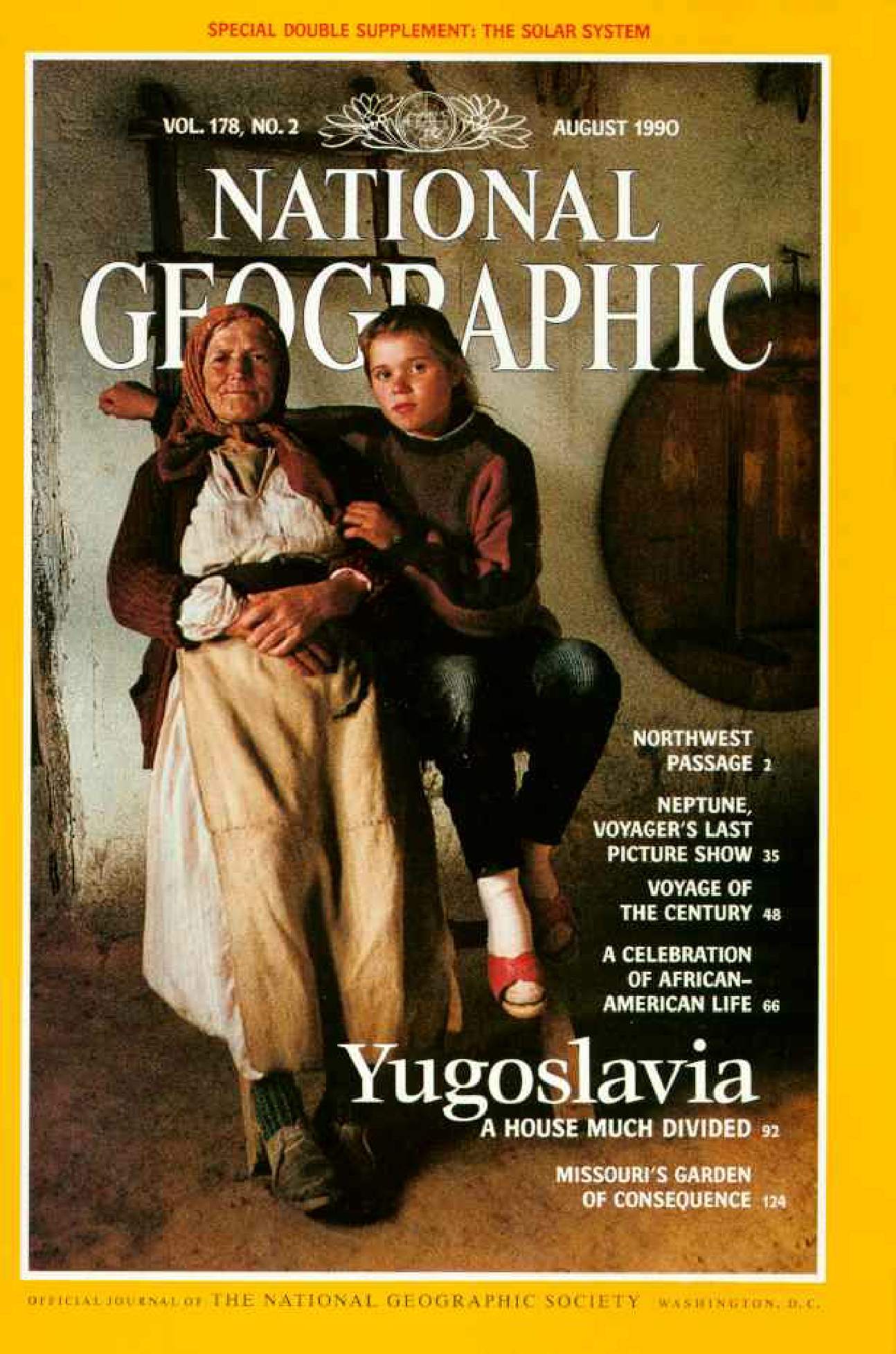 [해외잡지] National Geographic 1990-08 178-2 Aug