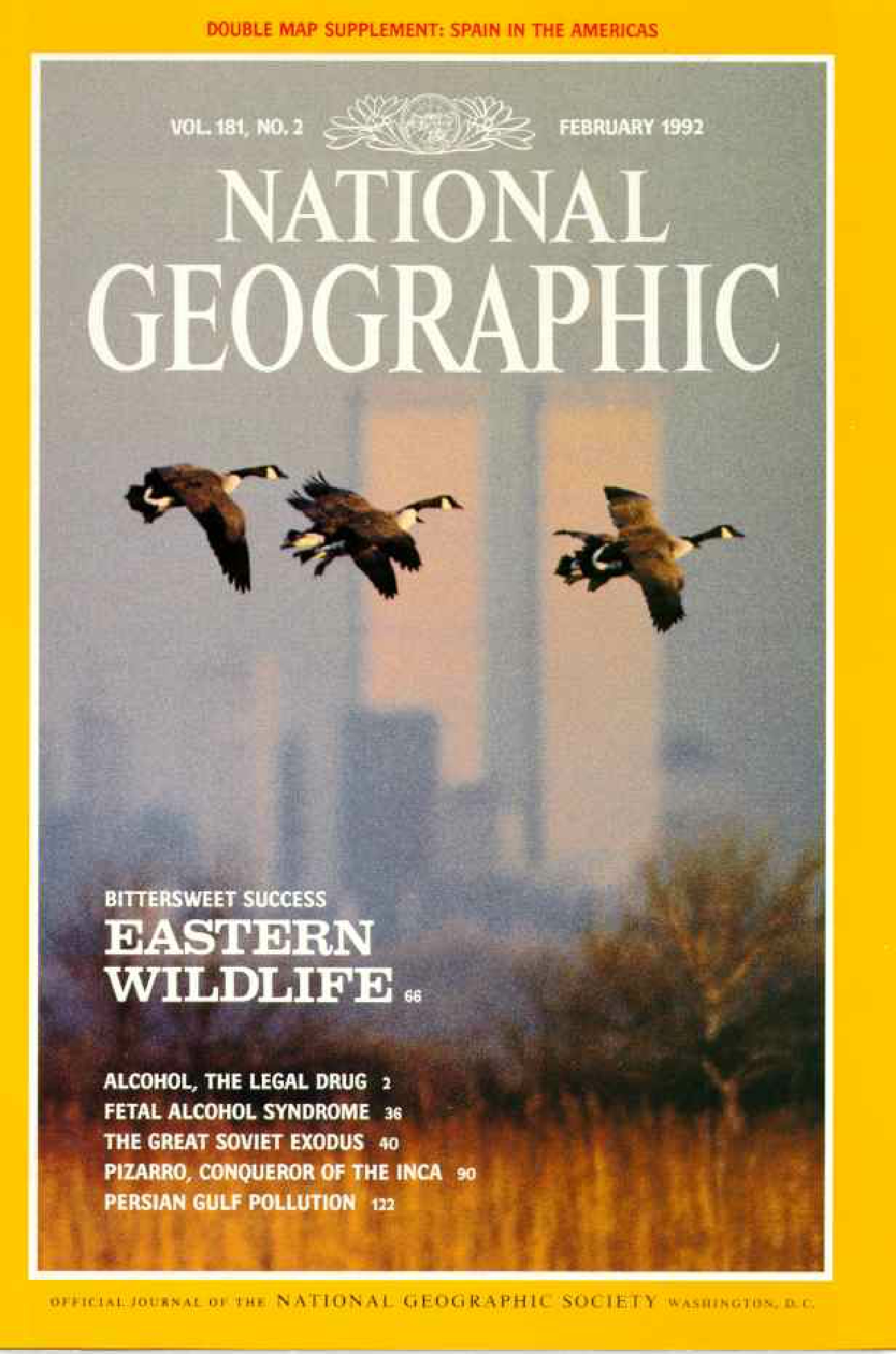 [해외잡지] National Geographic 1992-02 181-2 Feb