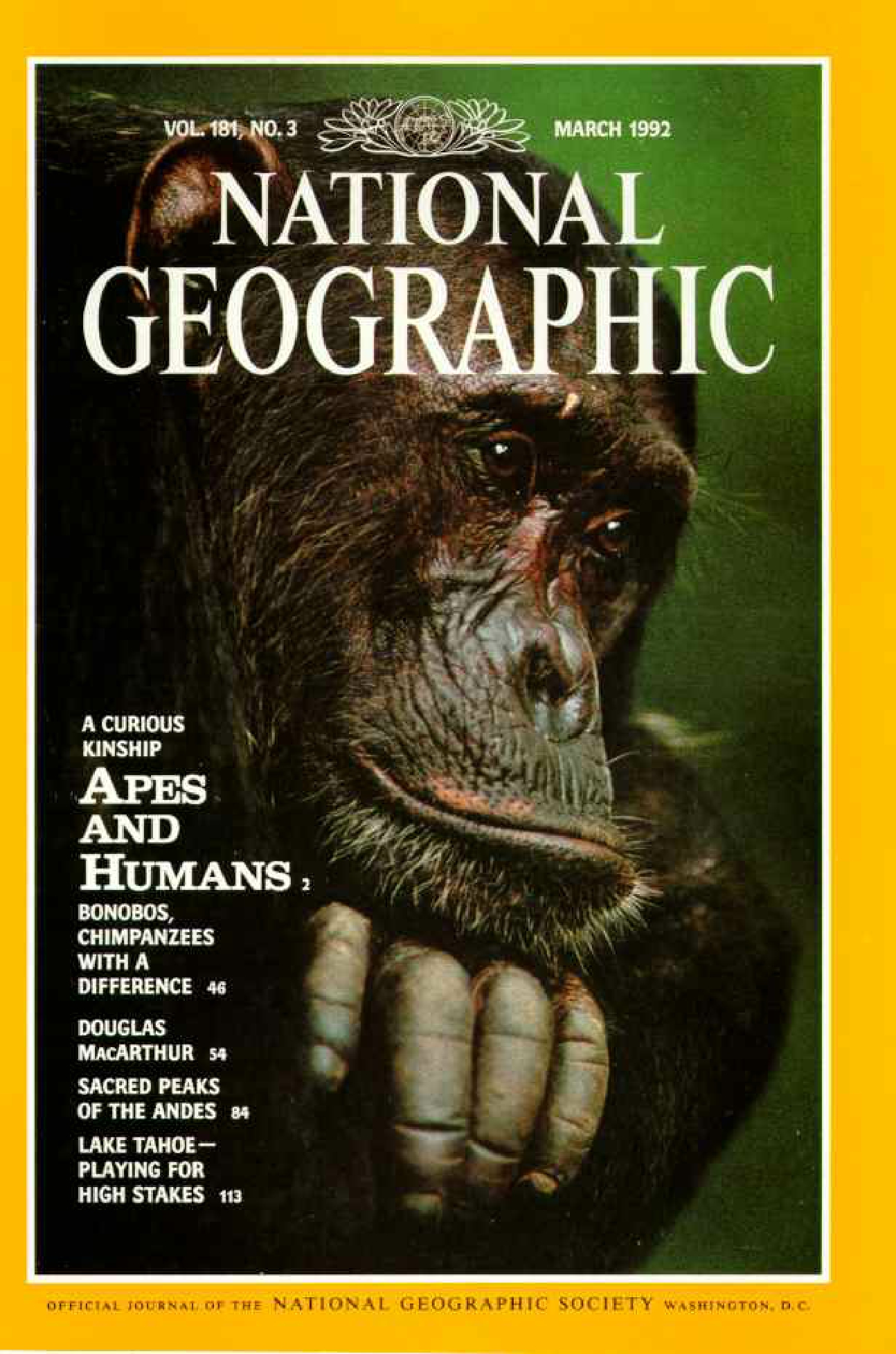 [해외잡지] National Geographic 1992-03 181-3 Mar