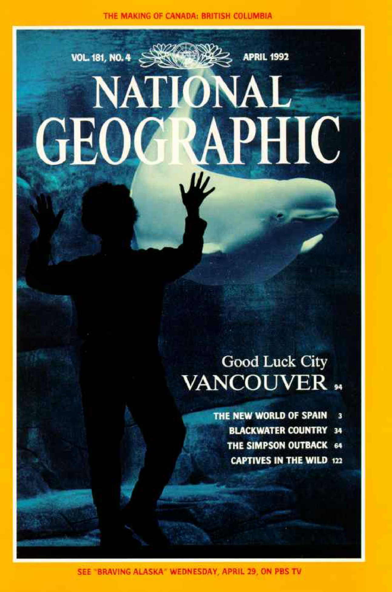 [해외잡지] National Geographic 1992-04 181-4 Apr