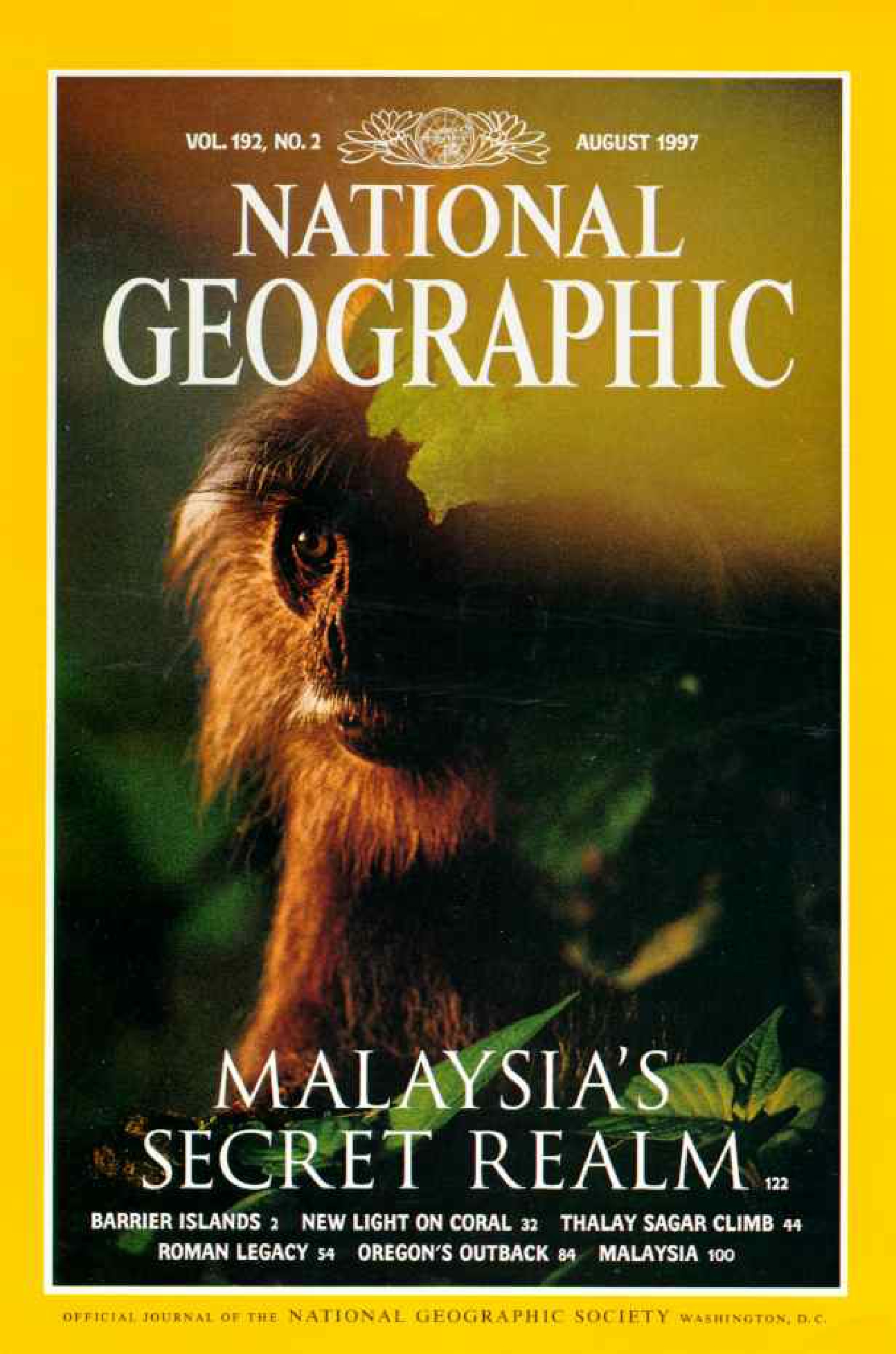 [해외잡지] National Geographic 1997-08 192-2 Aug