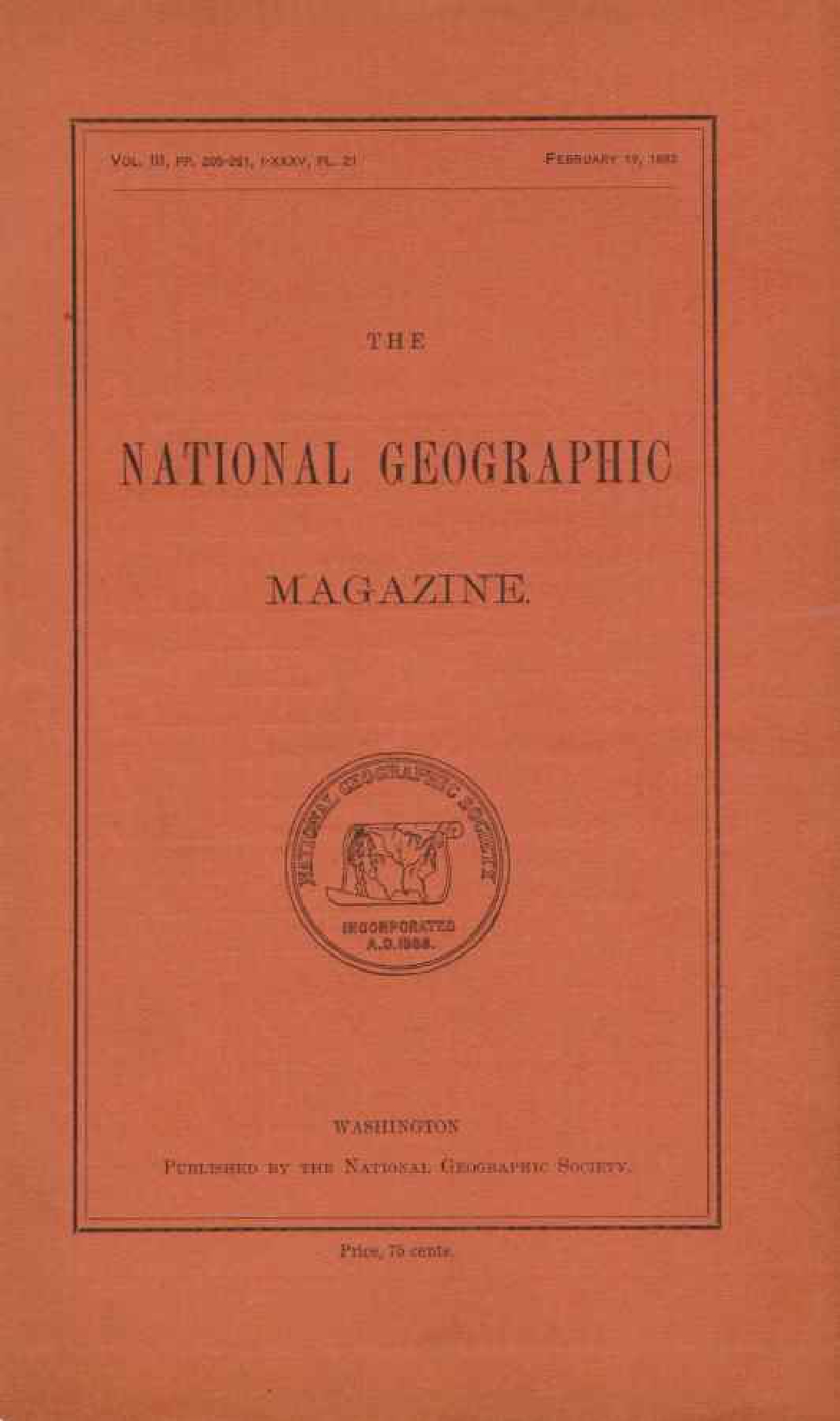 [해외잡지] National Geographic 1892-01 003-5 Feb