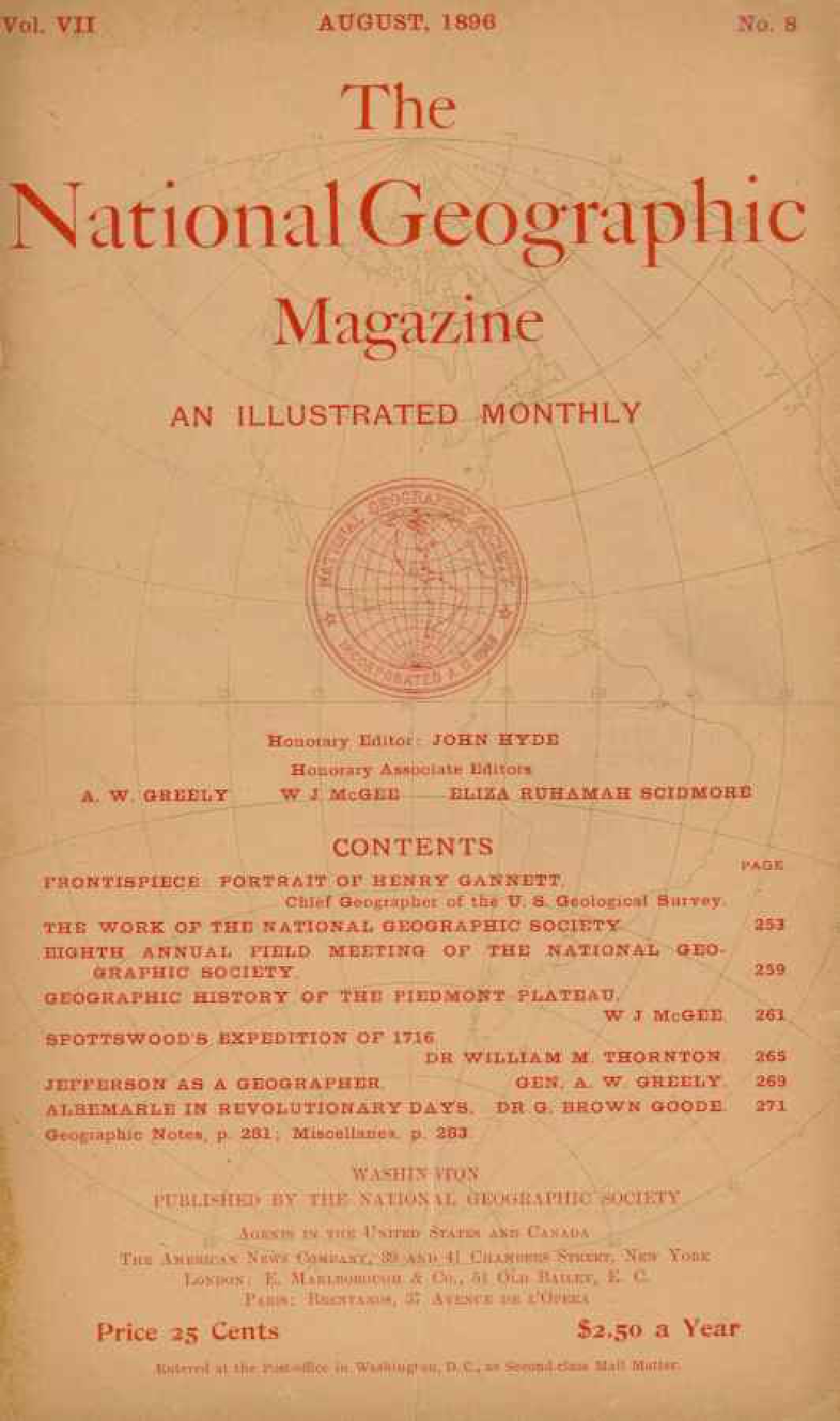 [해외잡지] National Geographic 1896-08 007-08 Aug