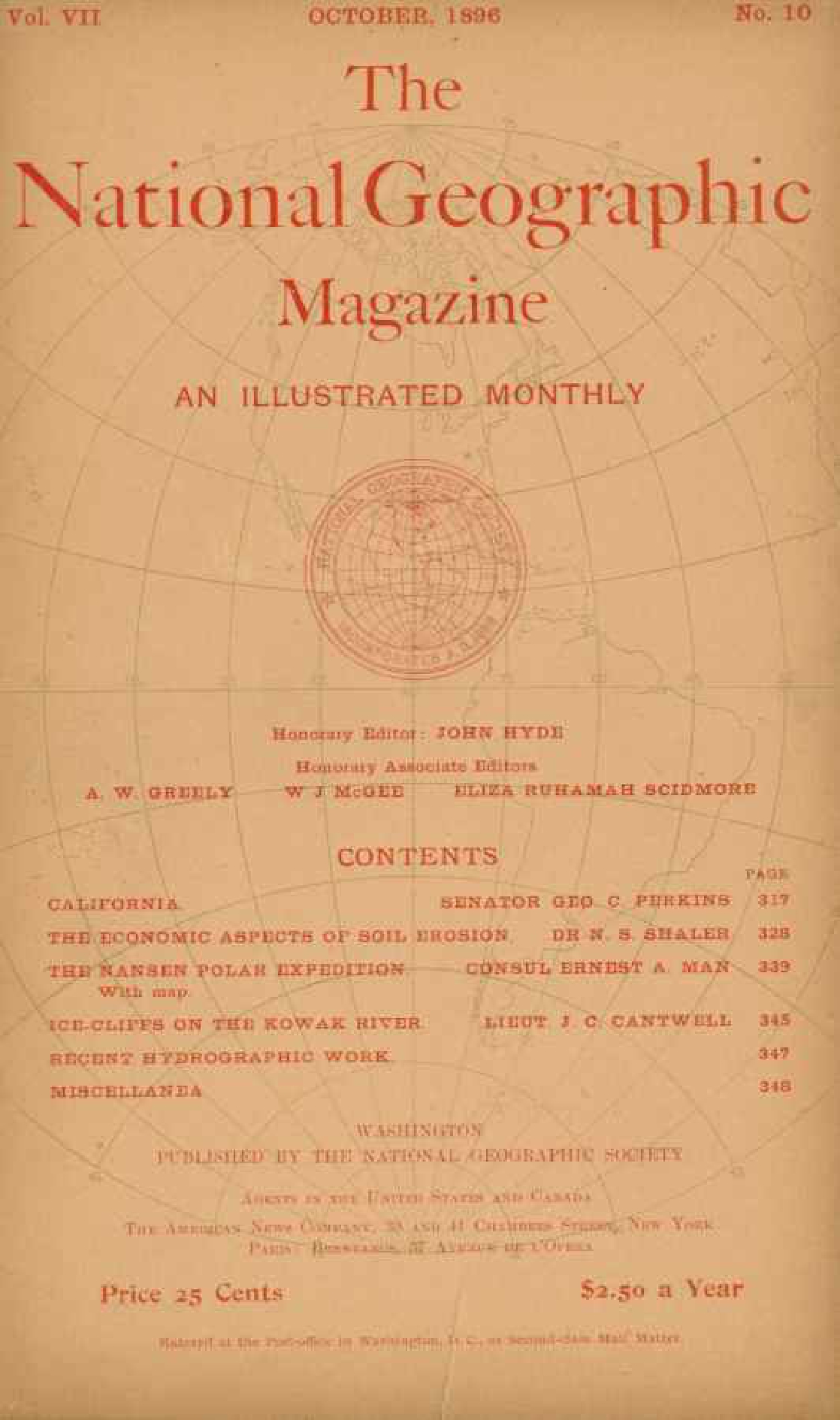 [해외잡지] National Geographic 1896-10 007-10 Oct