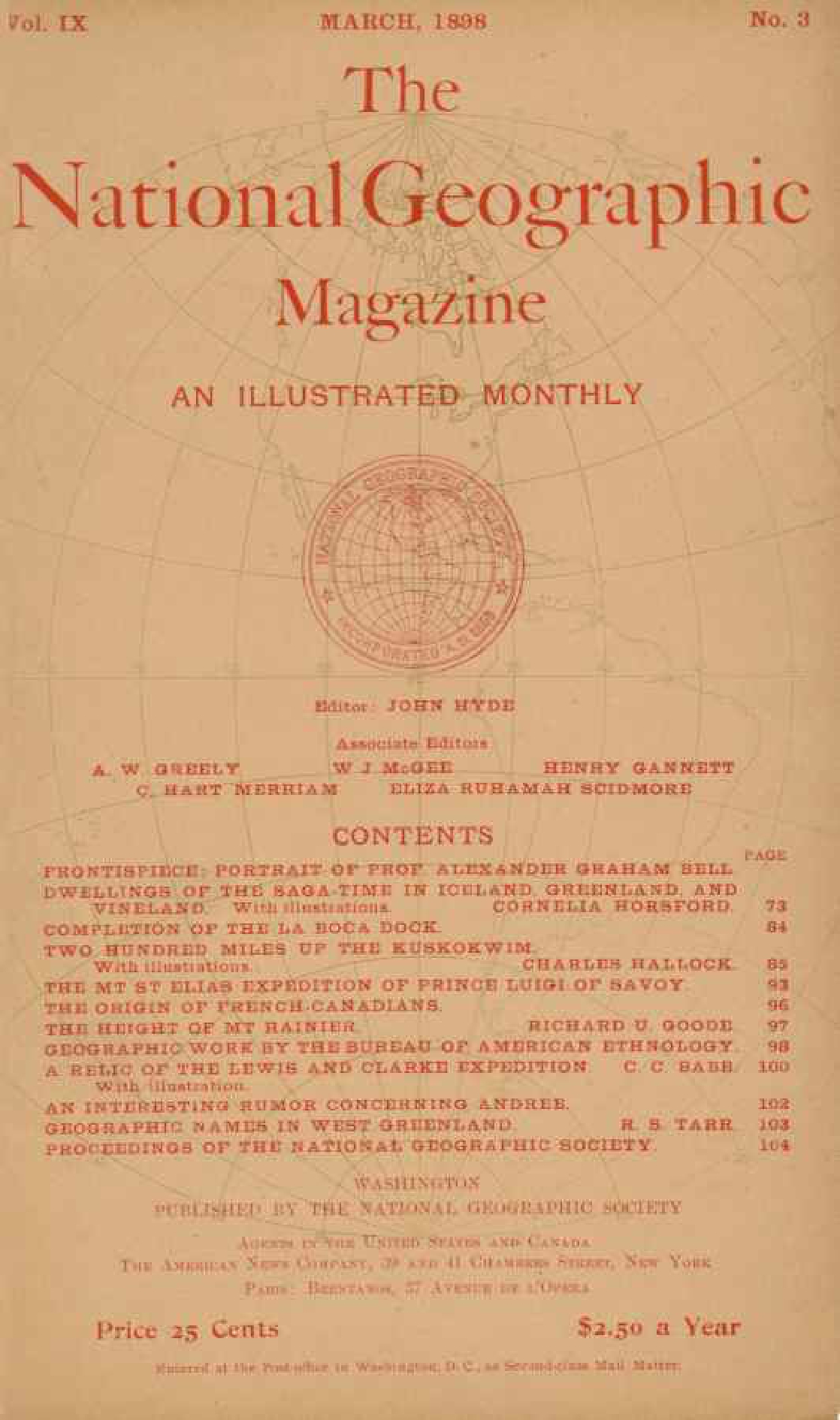 [해외잡지] National Geographic 1898-03 009-03 Mar