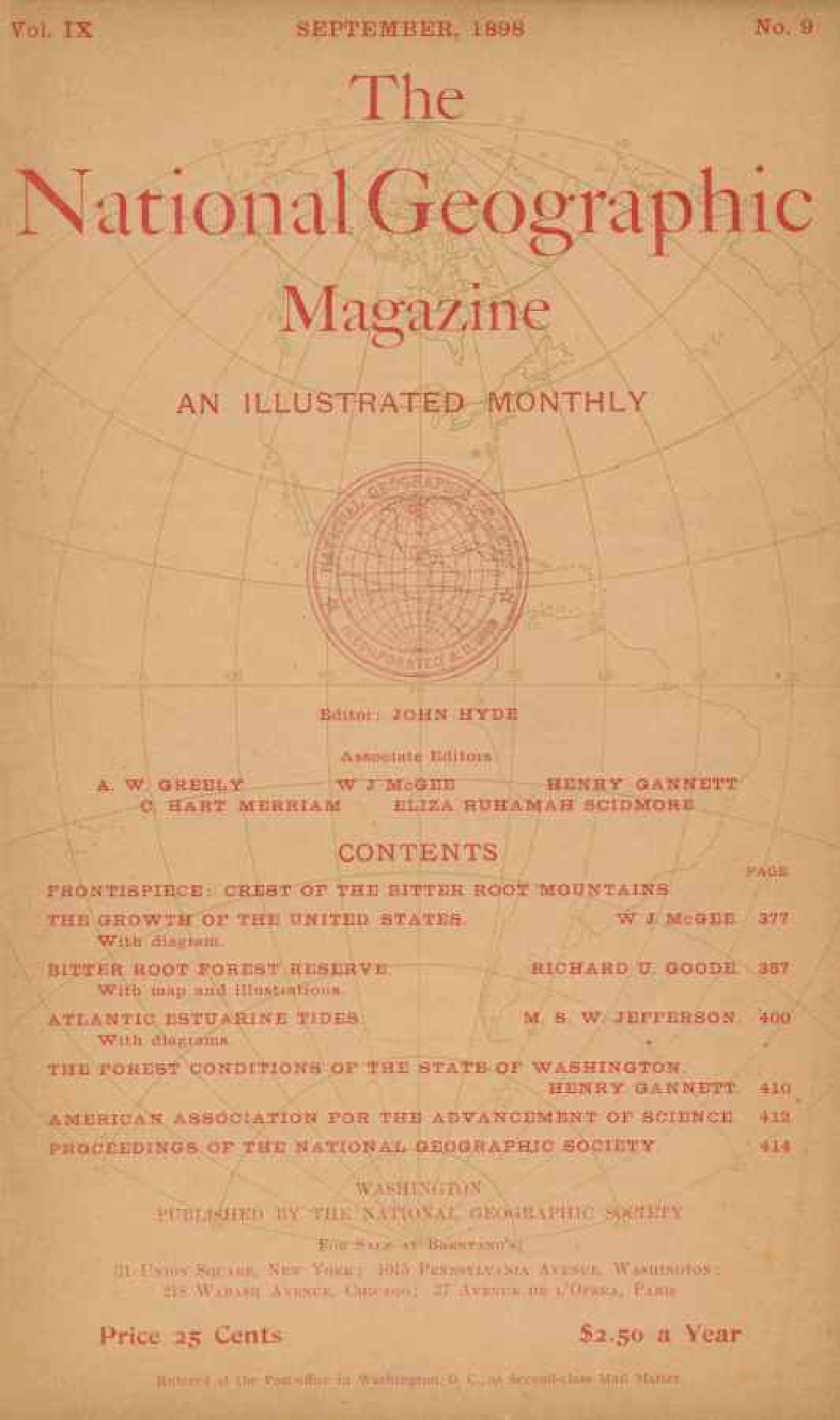 [해외잡지] National Geographic 1898-09 009-09 Sep