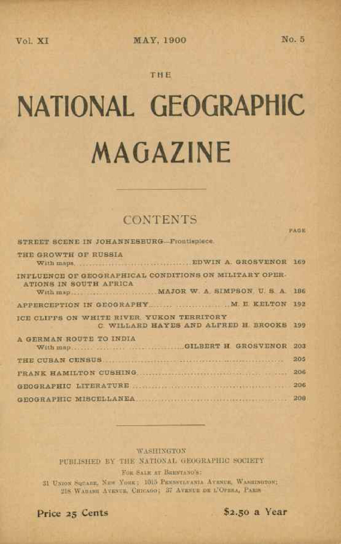 [해외잡지] National Geographic 1900-05 011-05 May
