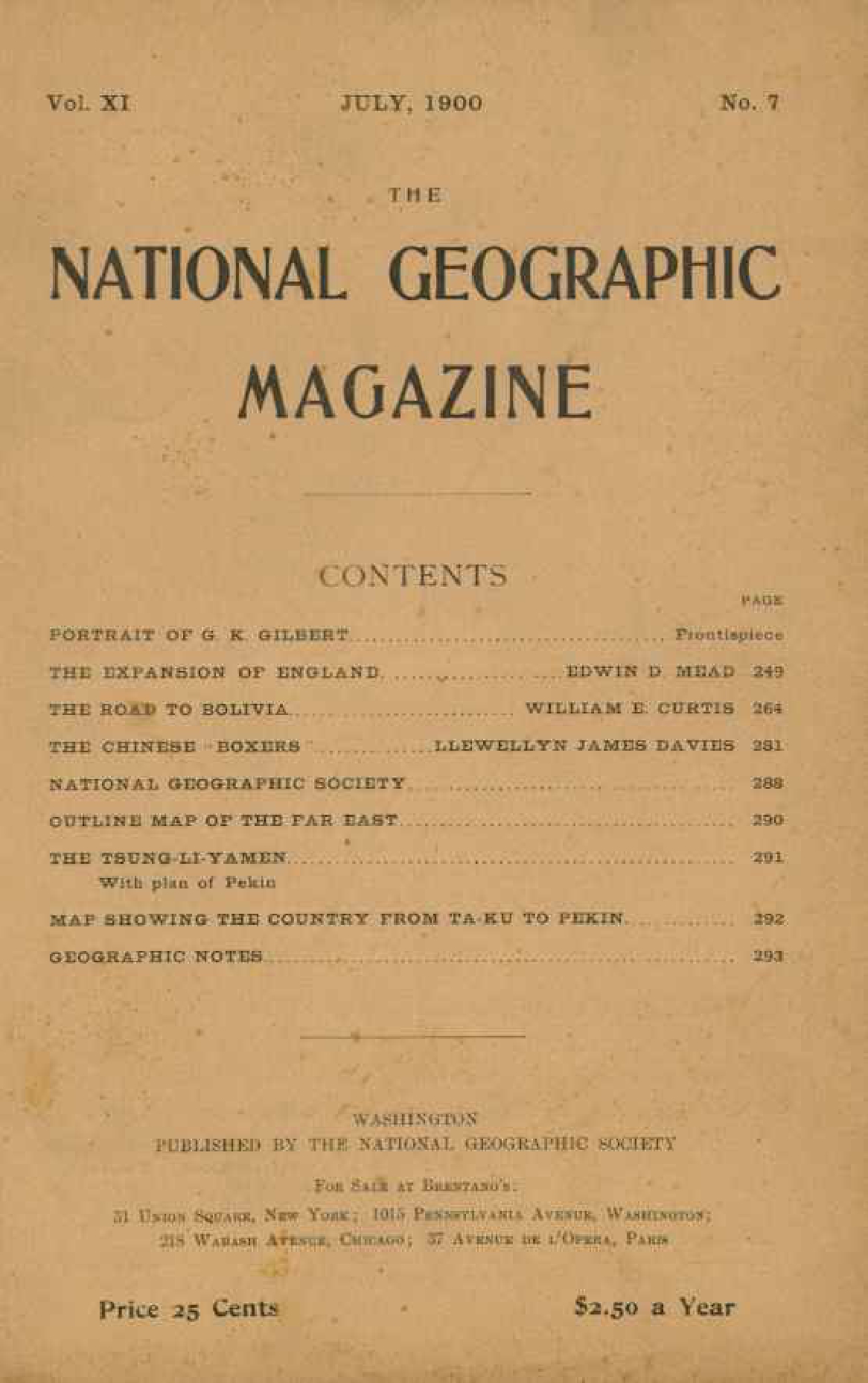 [해외잡지] National Geographic 1900-07 011-07 Jul