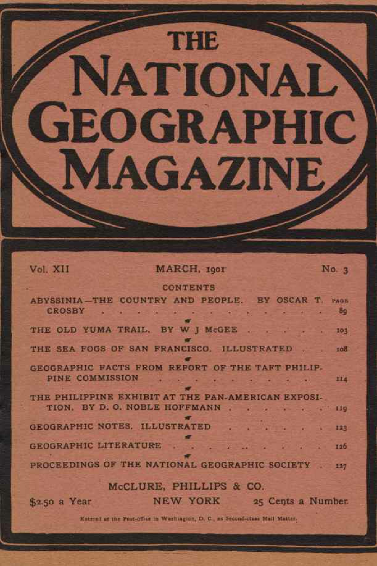 [해외잡지] National Geographic 1901-03 012-03 Mar