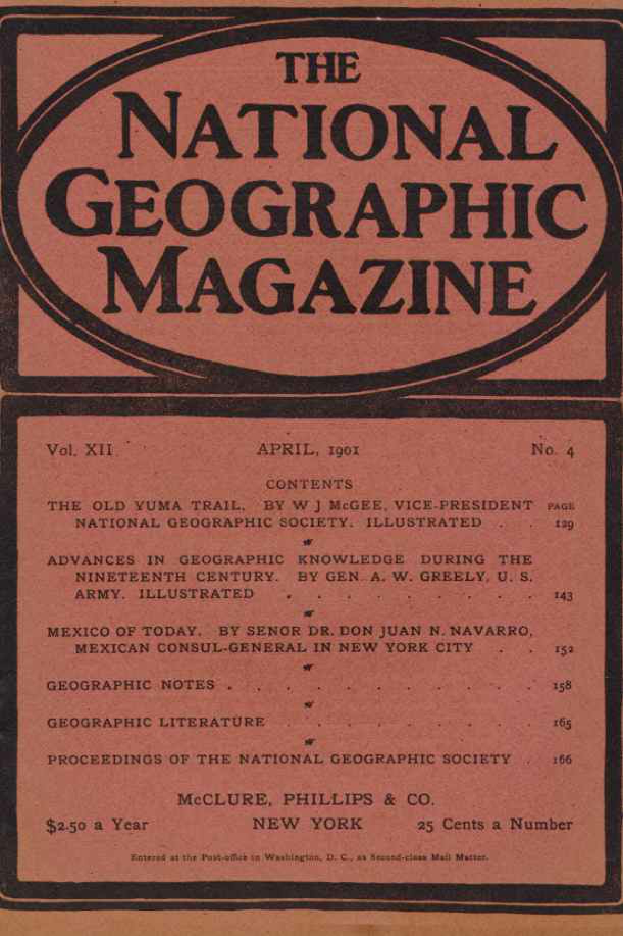 [해외잡지] National Geographic 1901-04 012-04 Apr