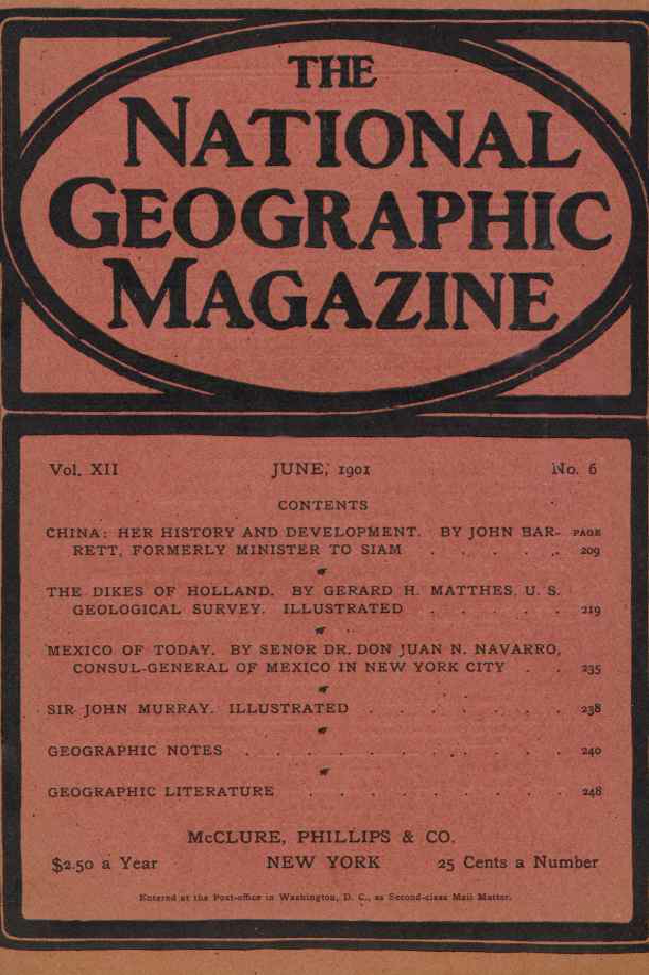 [해외잡지] National Geographic 1901-06 012-06 Jun