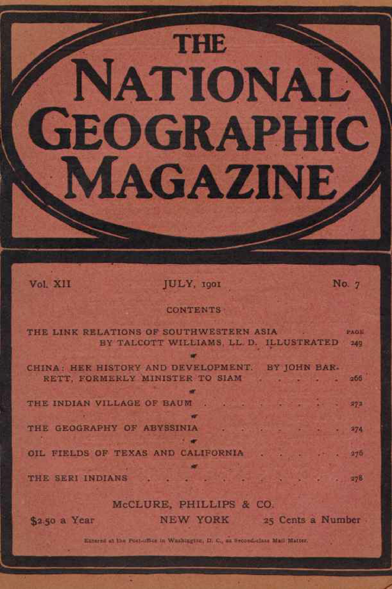 [해외잡지] National Geographic 1901-07 012-07 Jul