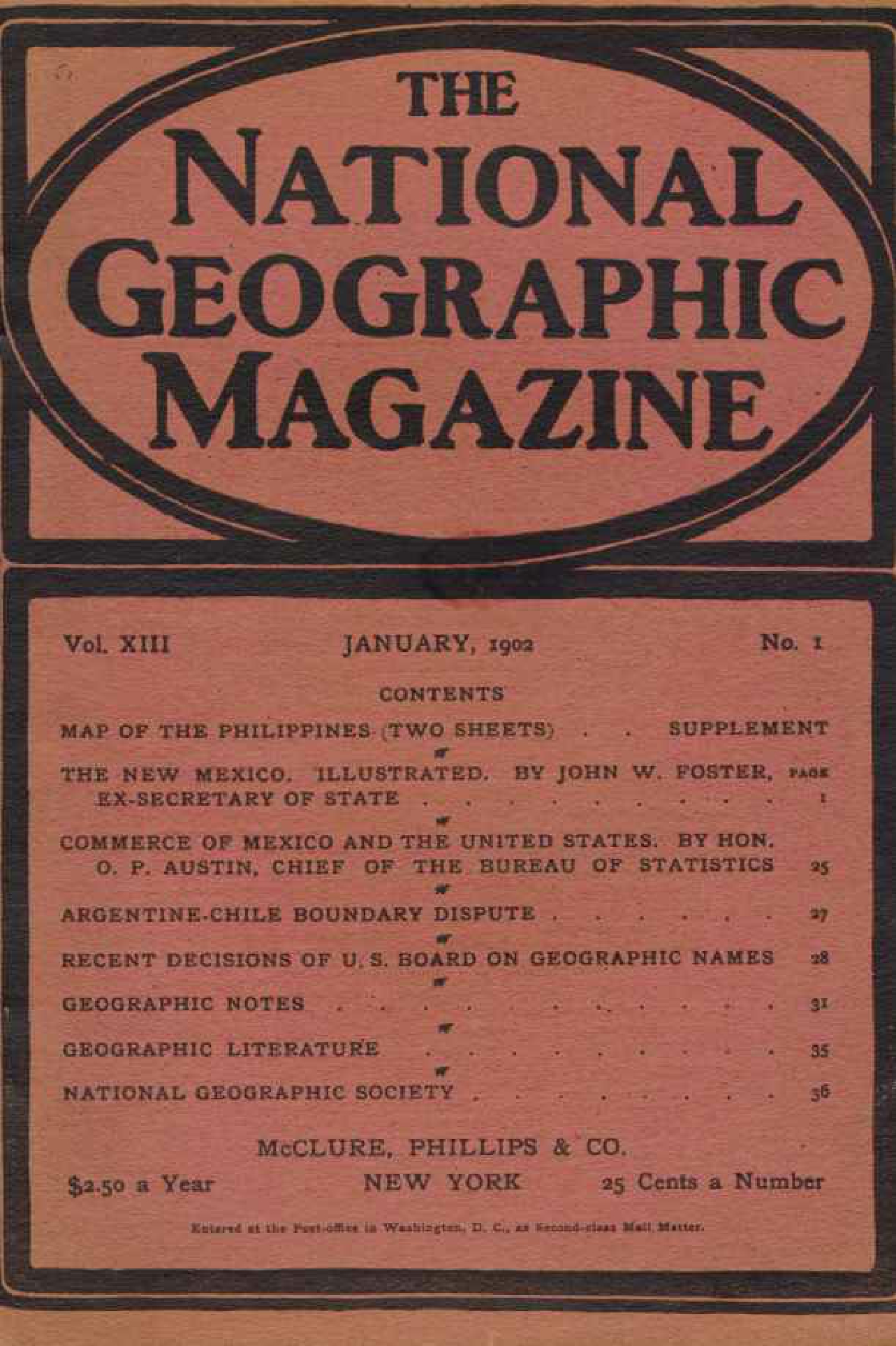 [해외잡지] National Geographic 1902-01 013-01 Jan