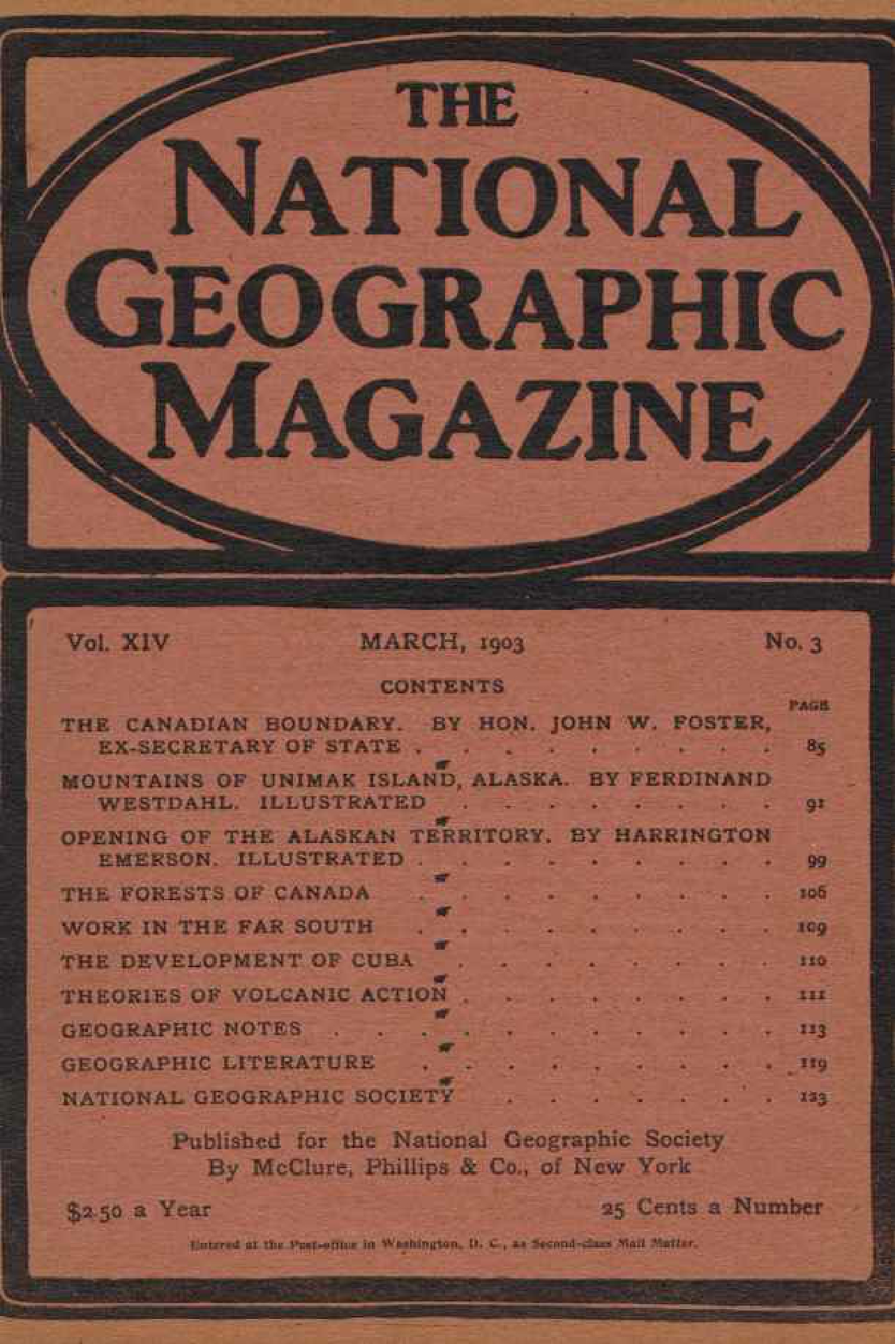 [해외잡지] National Geographic 1903-03 014-03 Mar