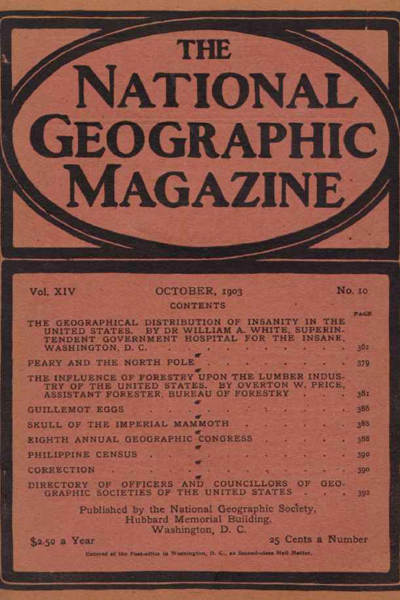 [해외잡지] National Geographic 1903-10 014-10 Oct
