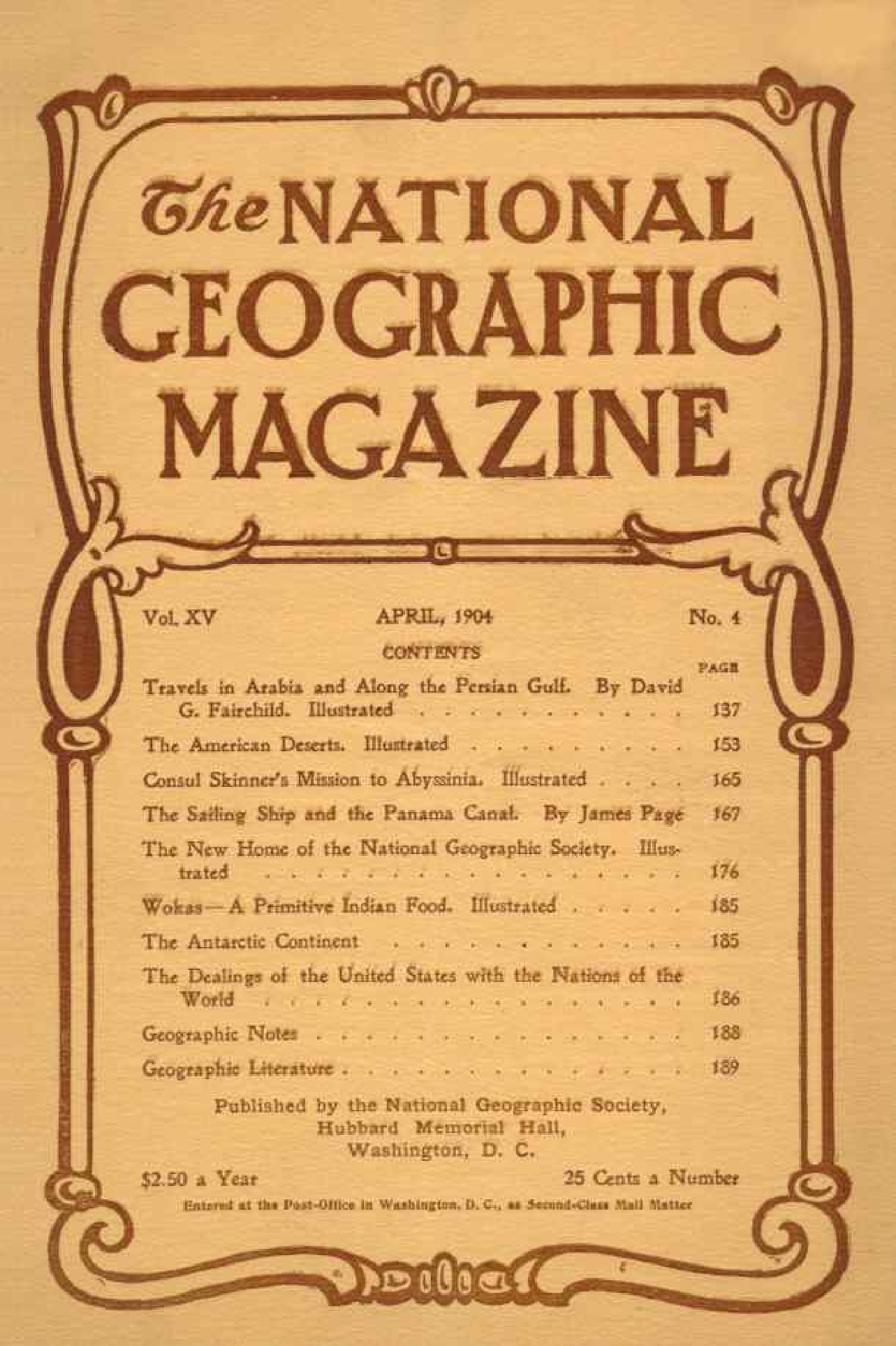 [해외잡지] National Geographic 1904-04 015-04 Apr