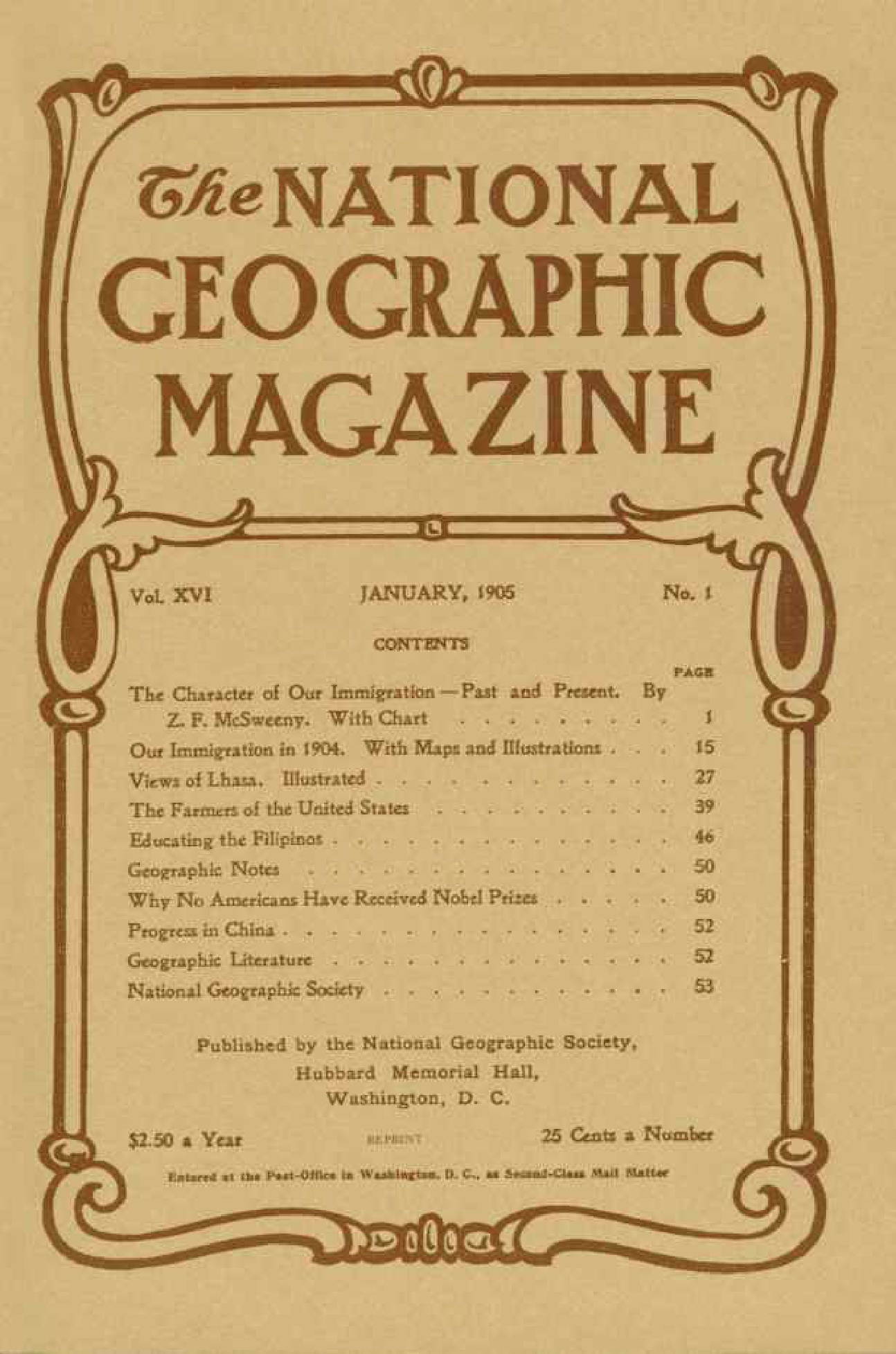 [해외잡지] National Geographic 1905-01 016-01 Jan