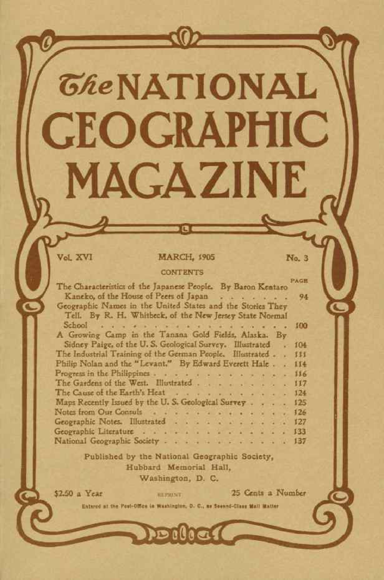 [해외잡지] National Geographic 1905-03 016-03 Mar