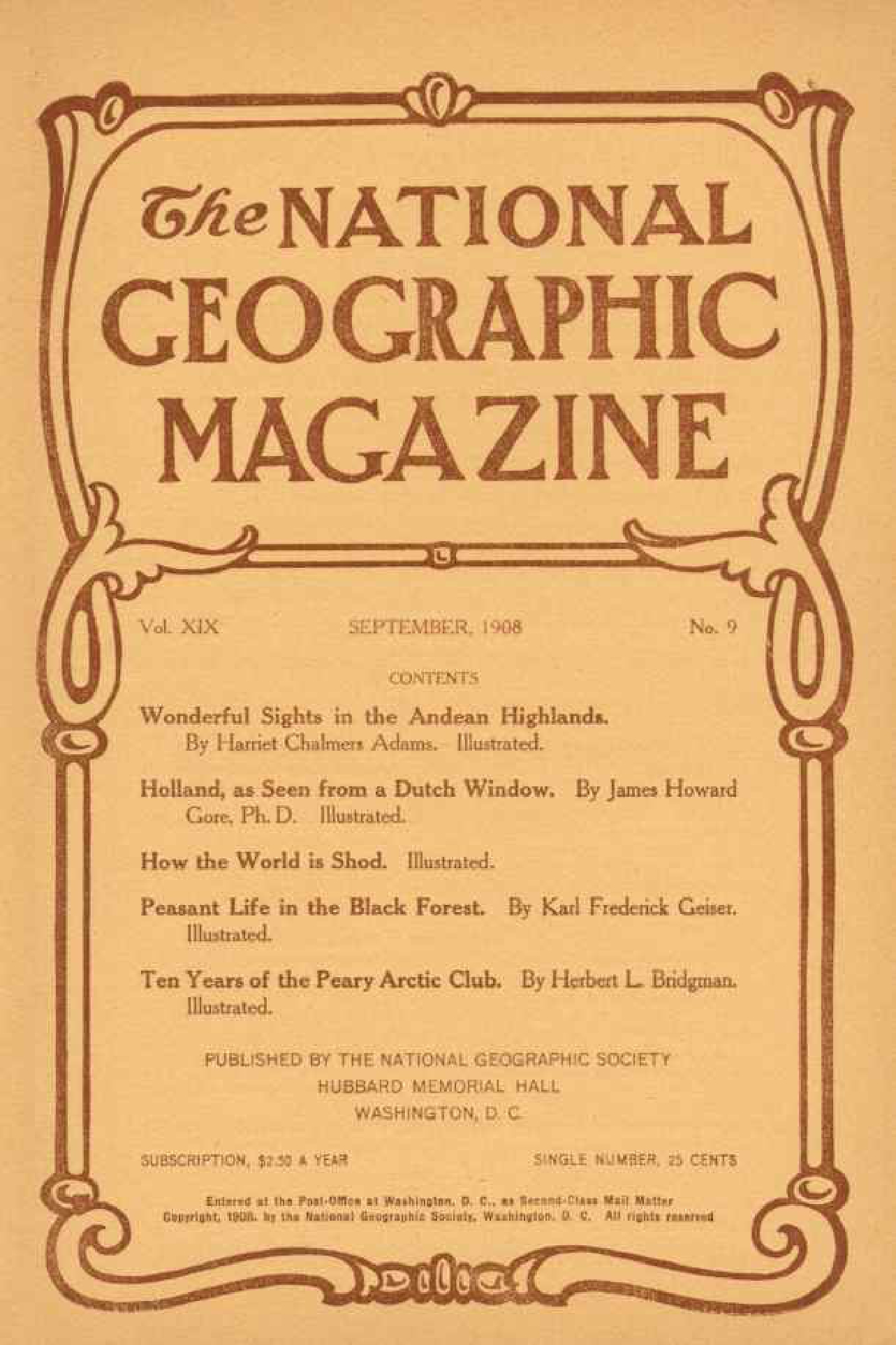 [해외잡지] National Geographic 1908-09 019-09 Sep
