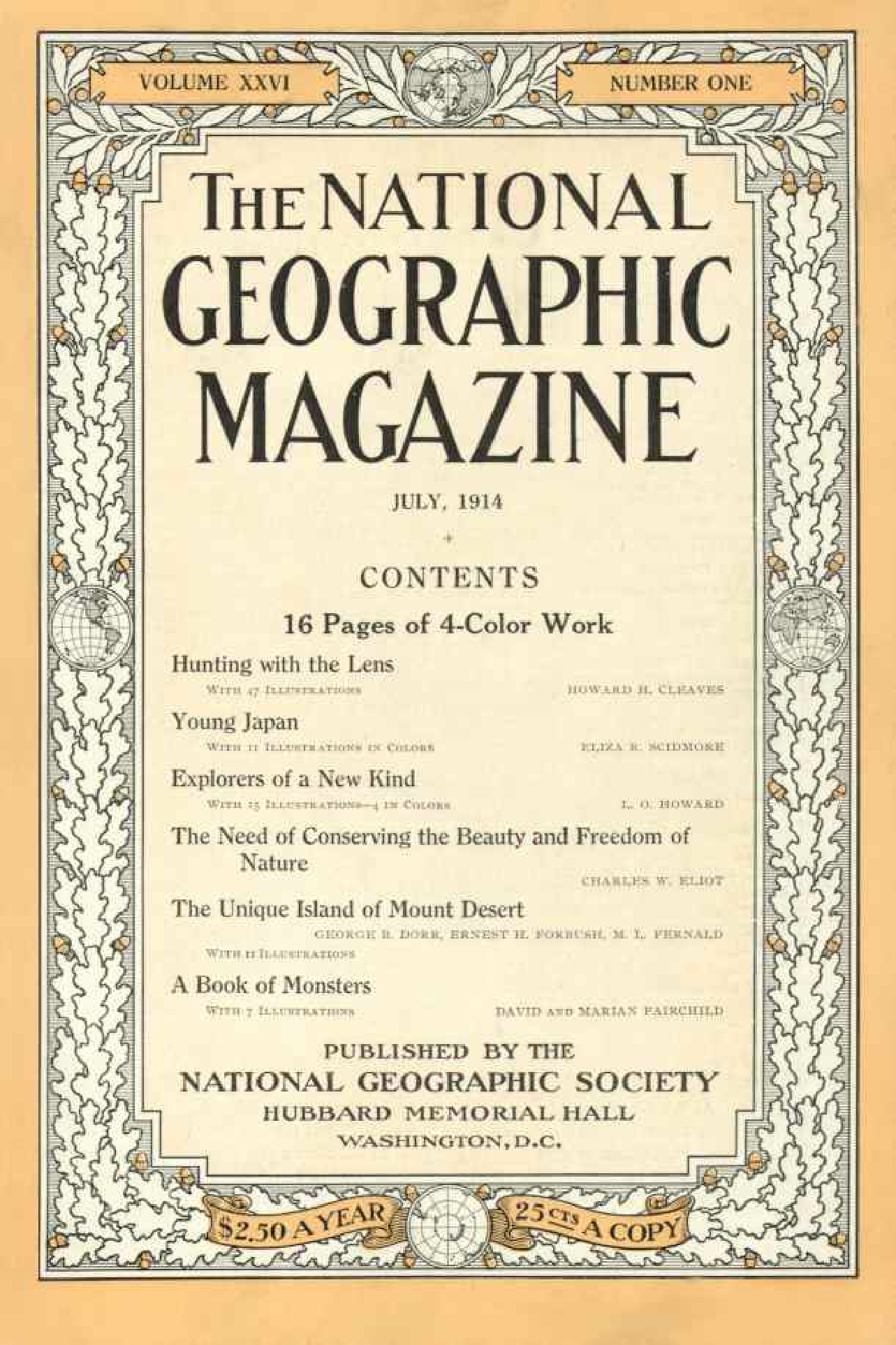 [해외잡지] National Geographic 1914-07 026-1 Jul