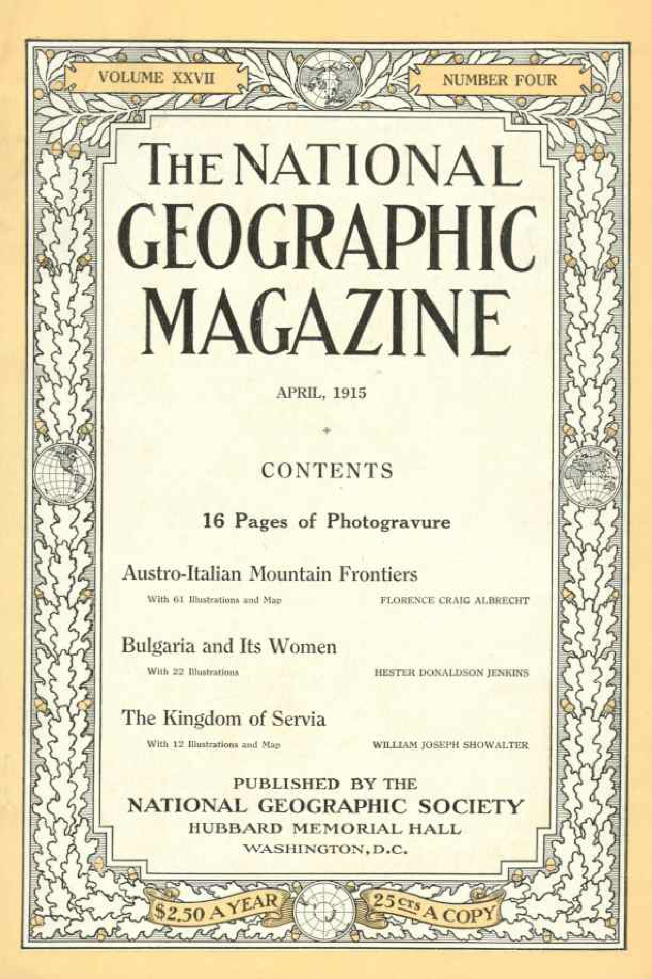 [해외잡지] National Geographic 1915-04 027-4 Apr
