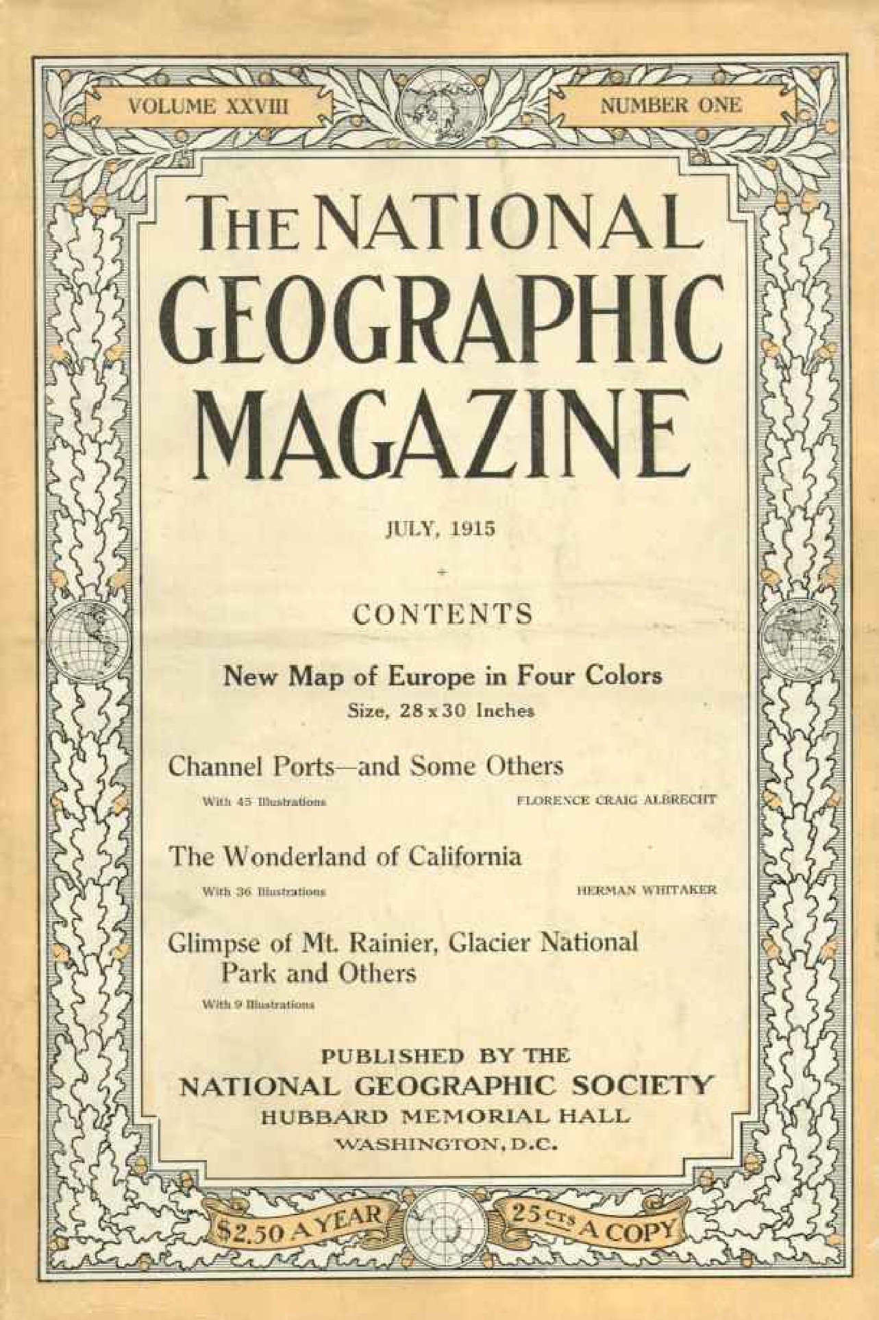 [해외잡지] National Geographic 1915-07 028-1 Jul