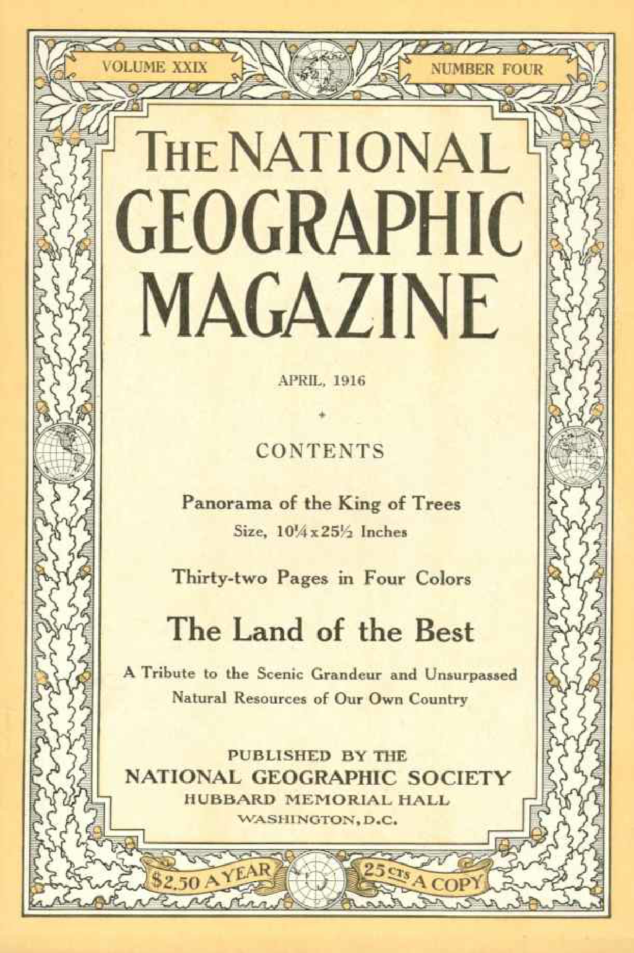 [해외잡지] National Geographic 1916-04 029-4 Apr