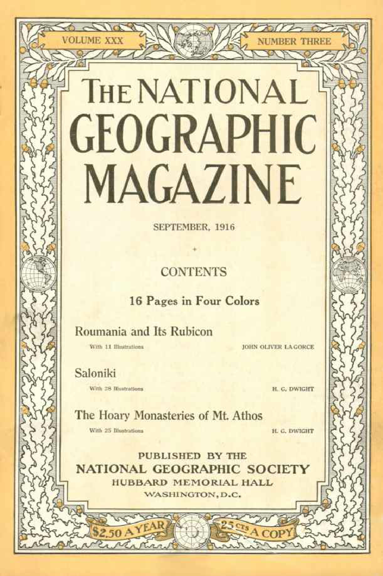 [해외잡지] National Geographic 1916-09 030-3 Sep