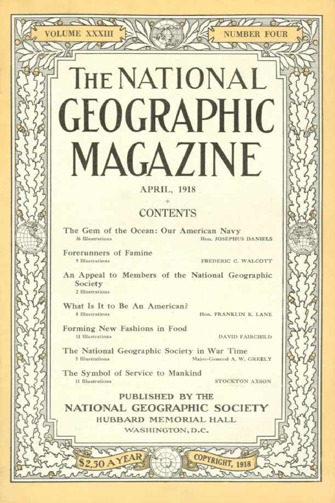 [해외잡지] National Geographic 1918-04 033-4 Apr