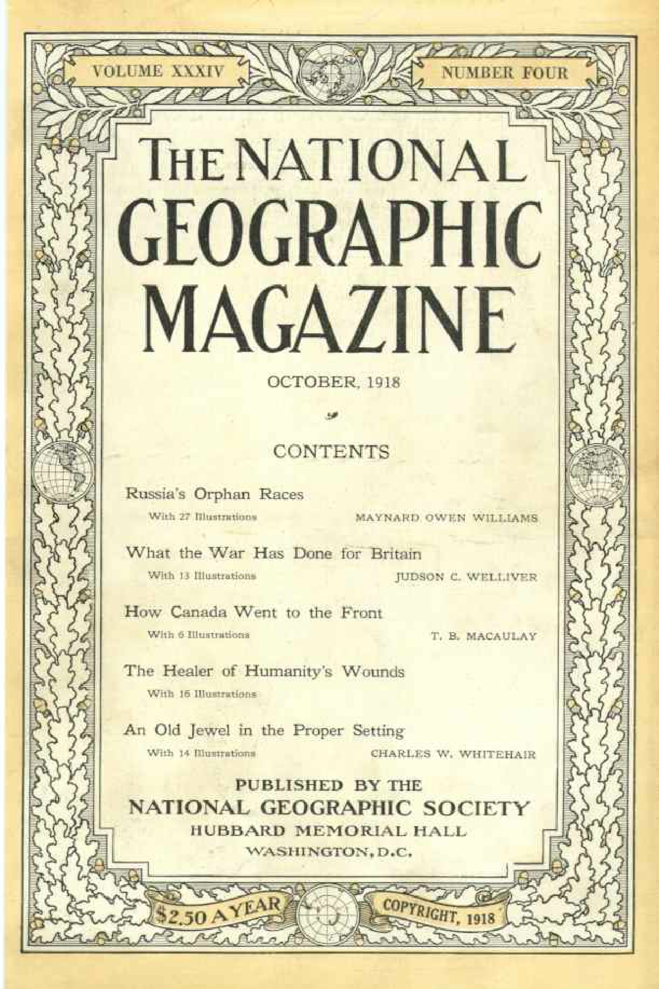 [해외잡지] National Geographic 1918-10 034-4 Oct