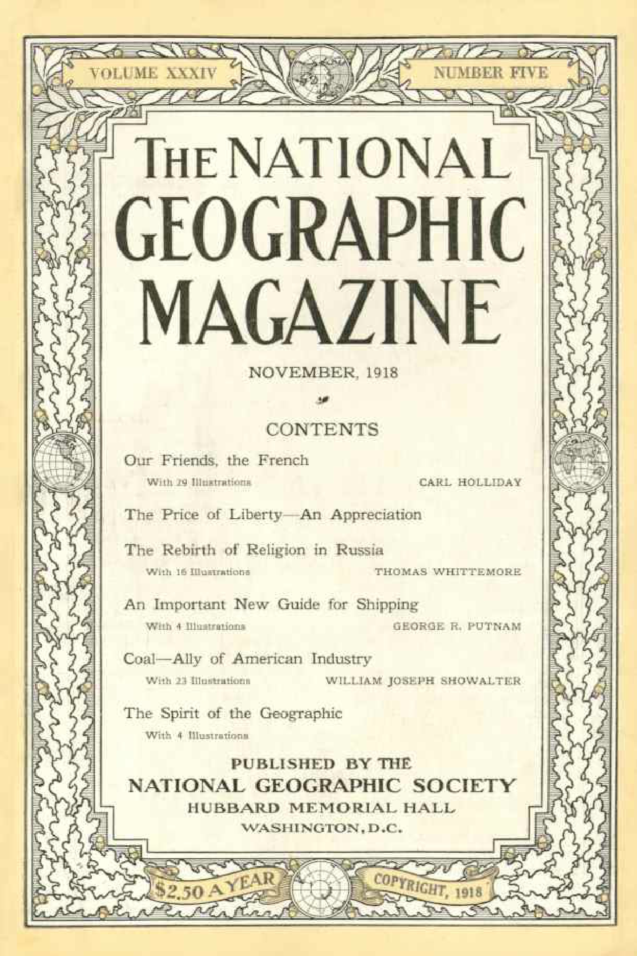 [해외잡지] National Geographic 1918-11 034-5 Nov