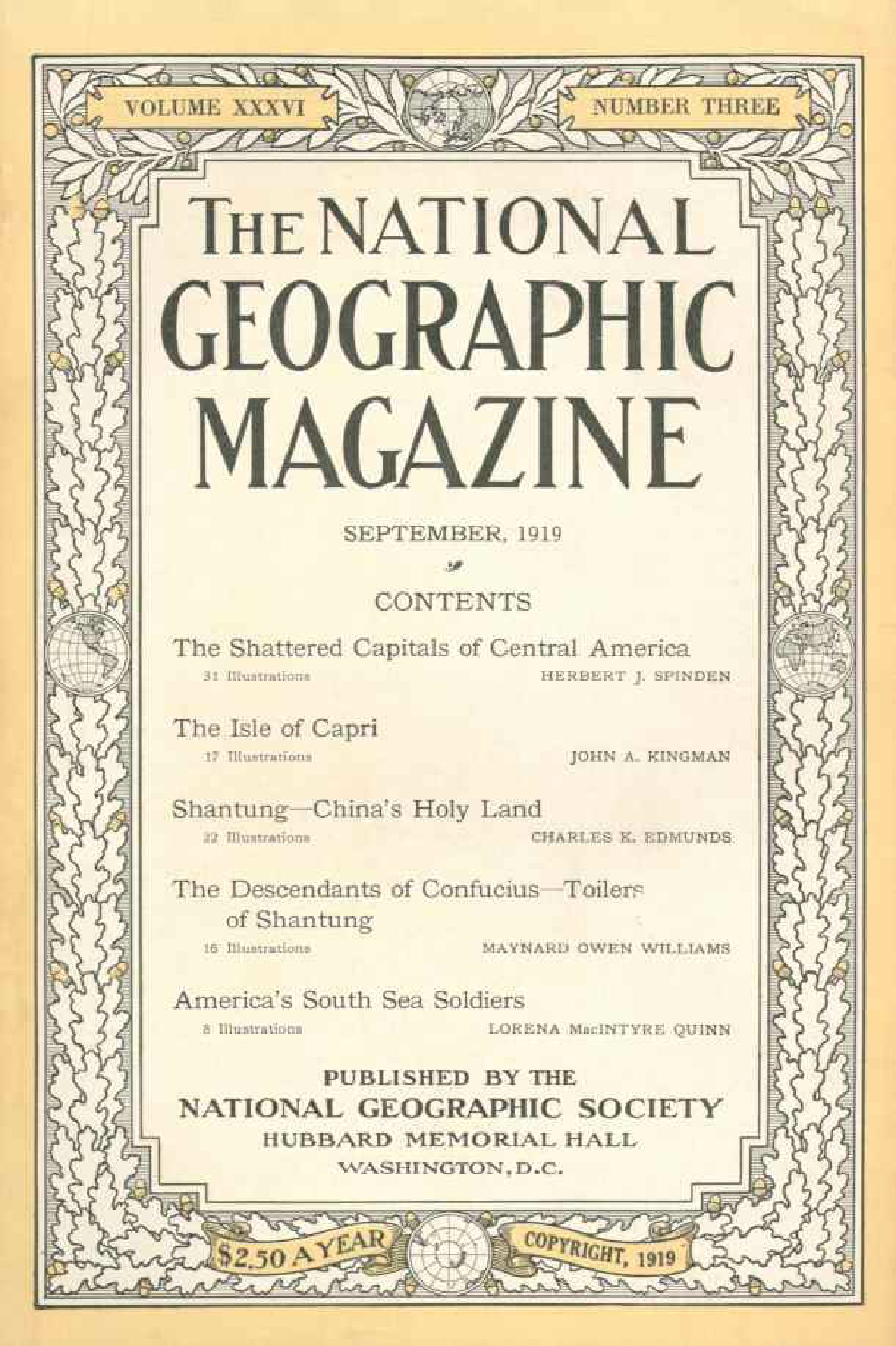 [해외잡지] National Geographic 1919-09 036-3 Sep