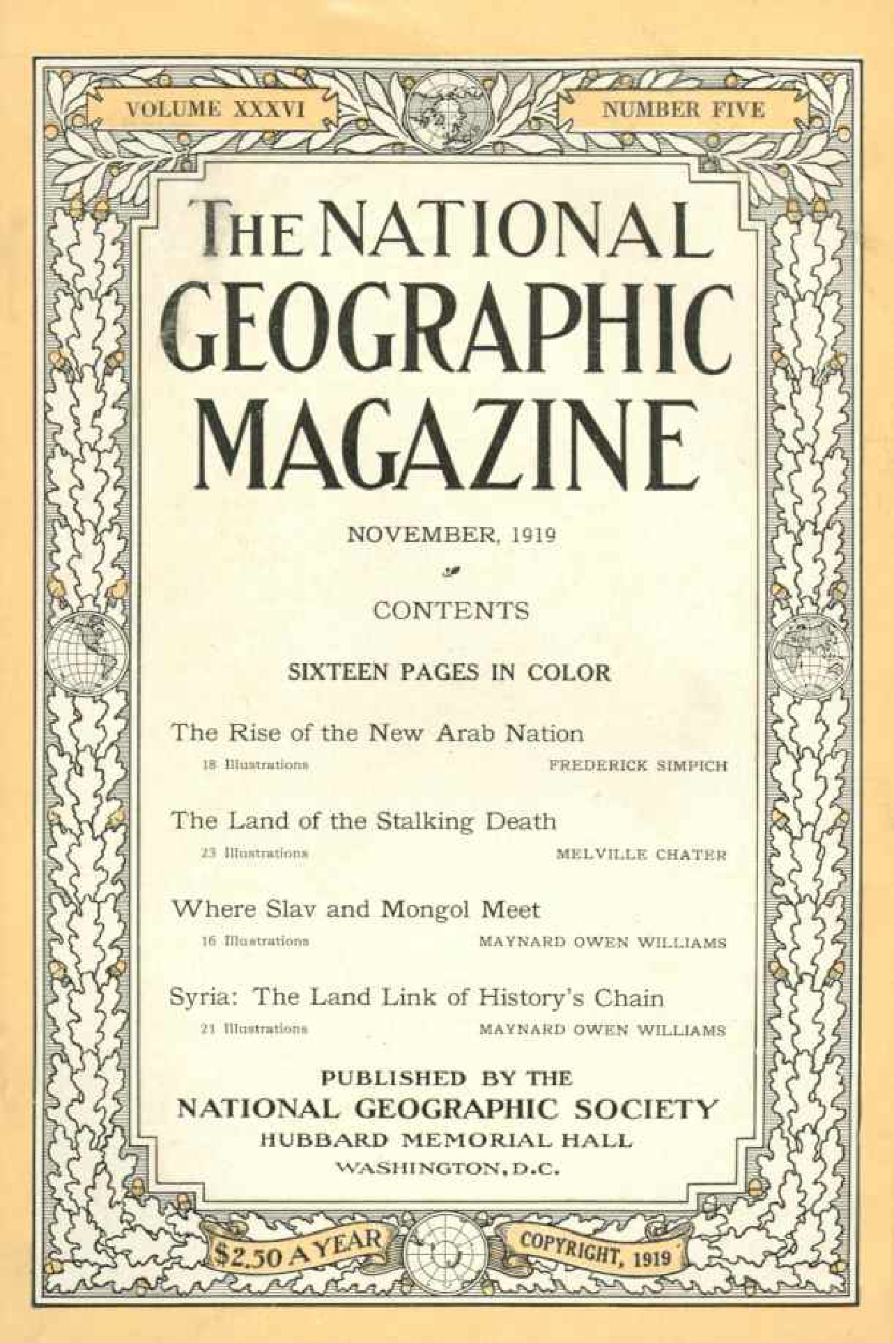 [해외잡지] National Geographic 1919-11 036-5 Nov