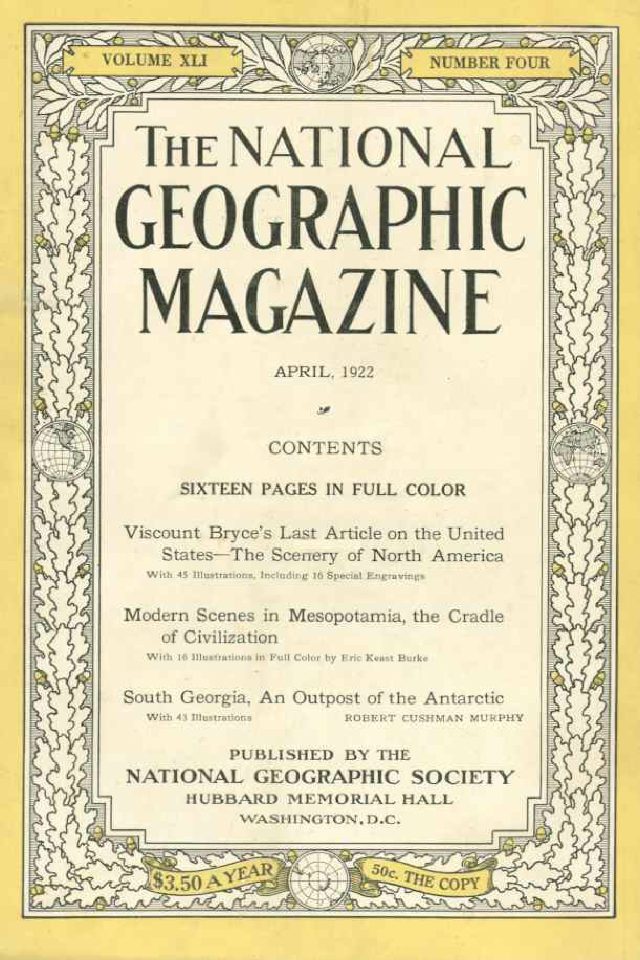 [해외잡지] National Geographic 1922-04 041-4 Apr
