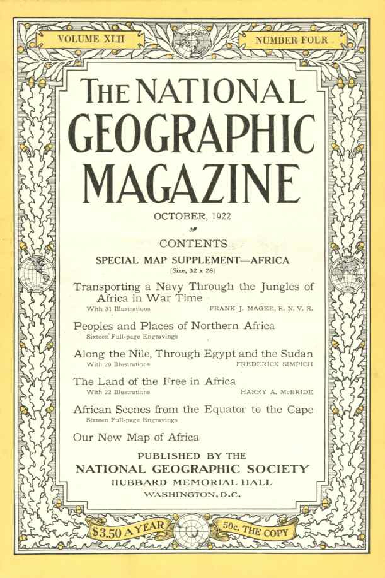 [해외잡지] National Geographic 1922-10 042-4 Oct