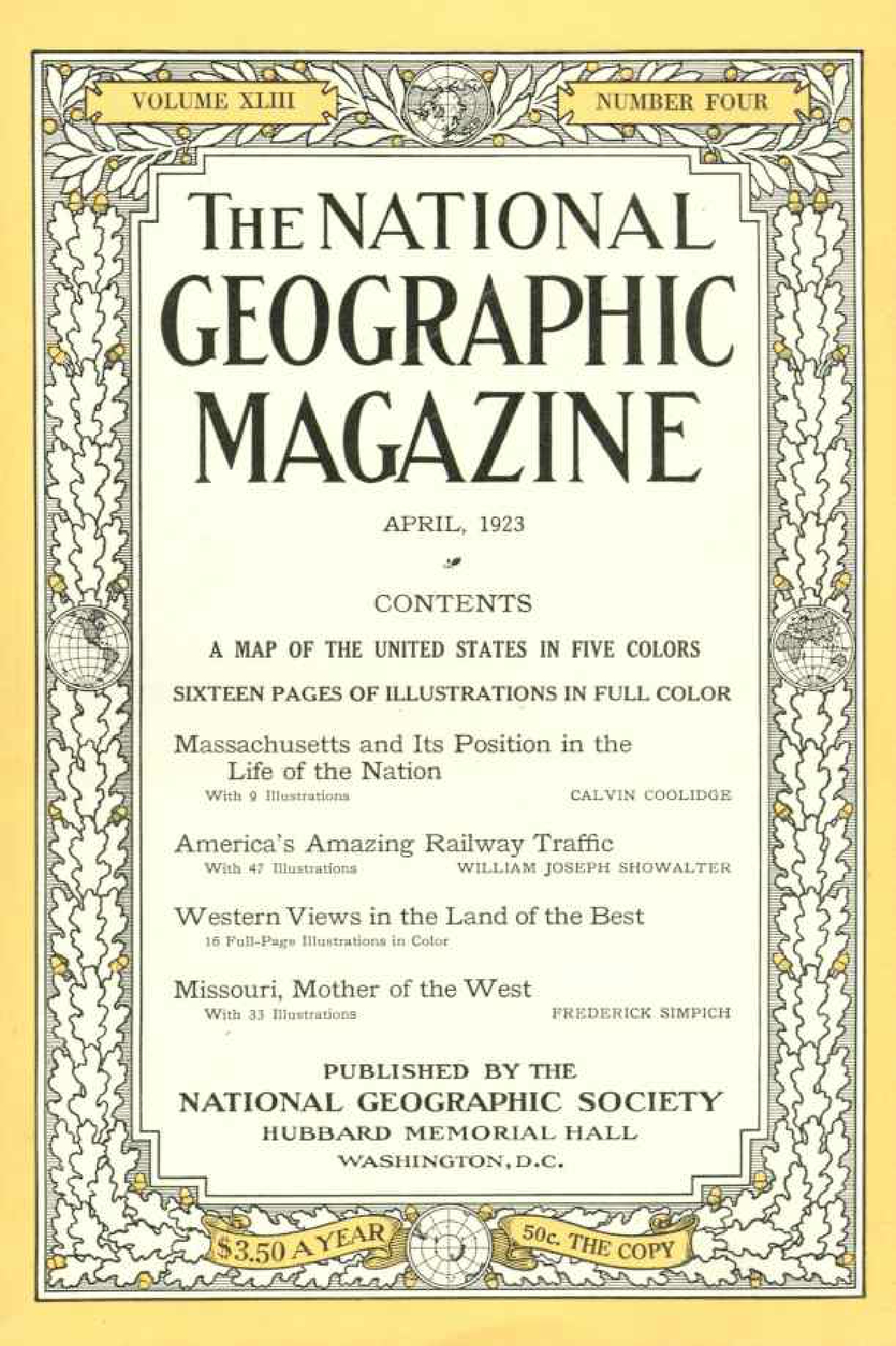 [해외잡지] National Geographic 1923-04 043-4 Apr