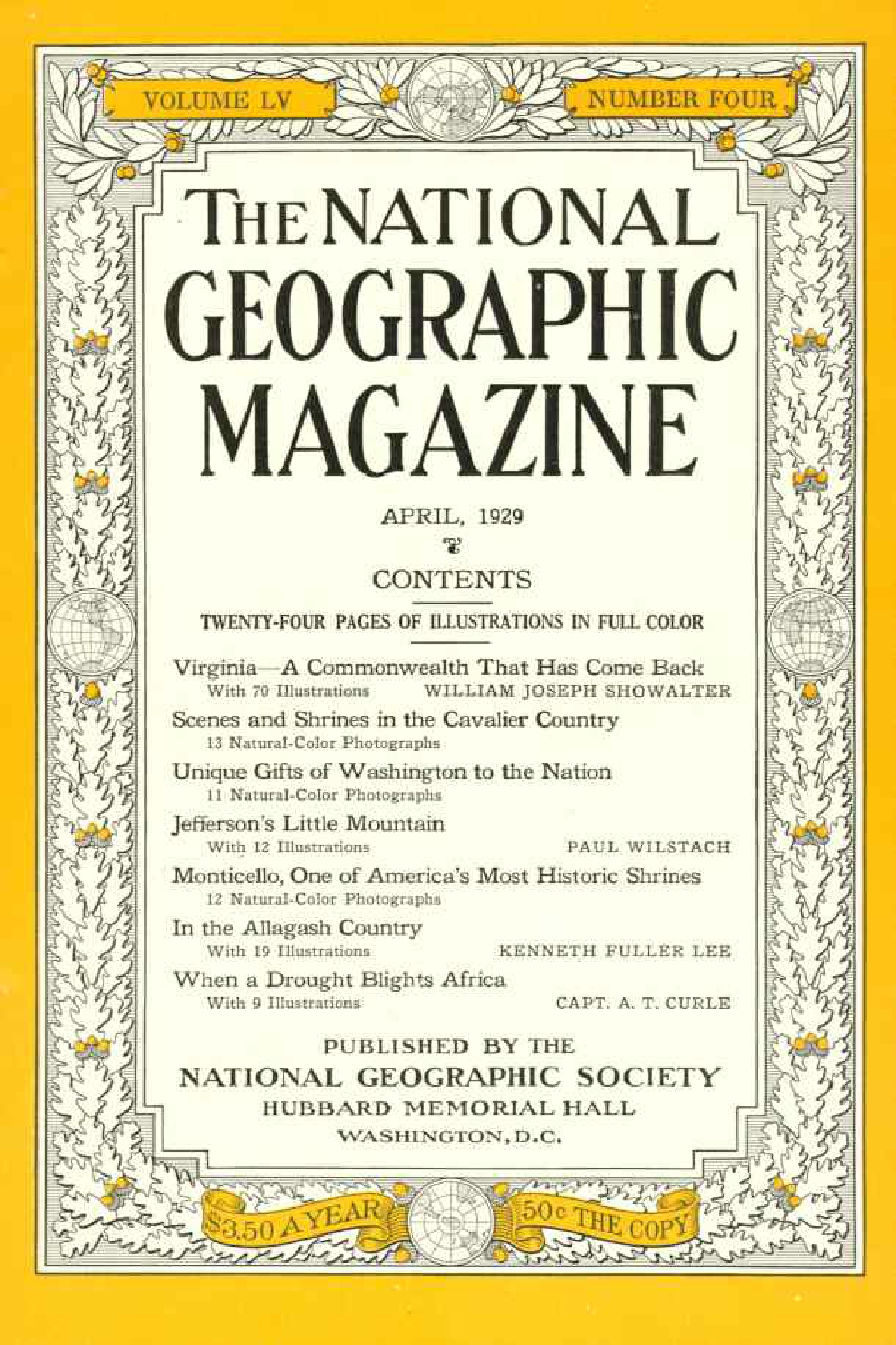 [해외잡지] National Geographic 1929-04 055-4 Apr