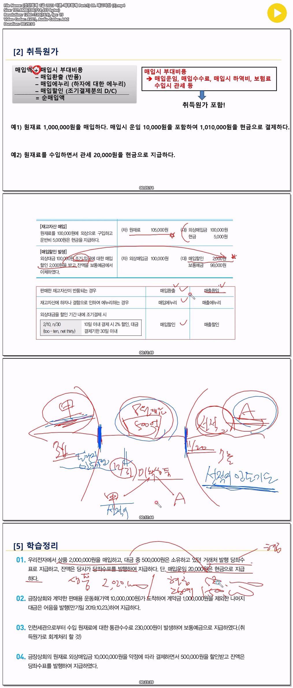 [전산회계 1급 2023 이론-재무회계 Part.1] 09. 재고자산 (1)
