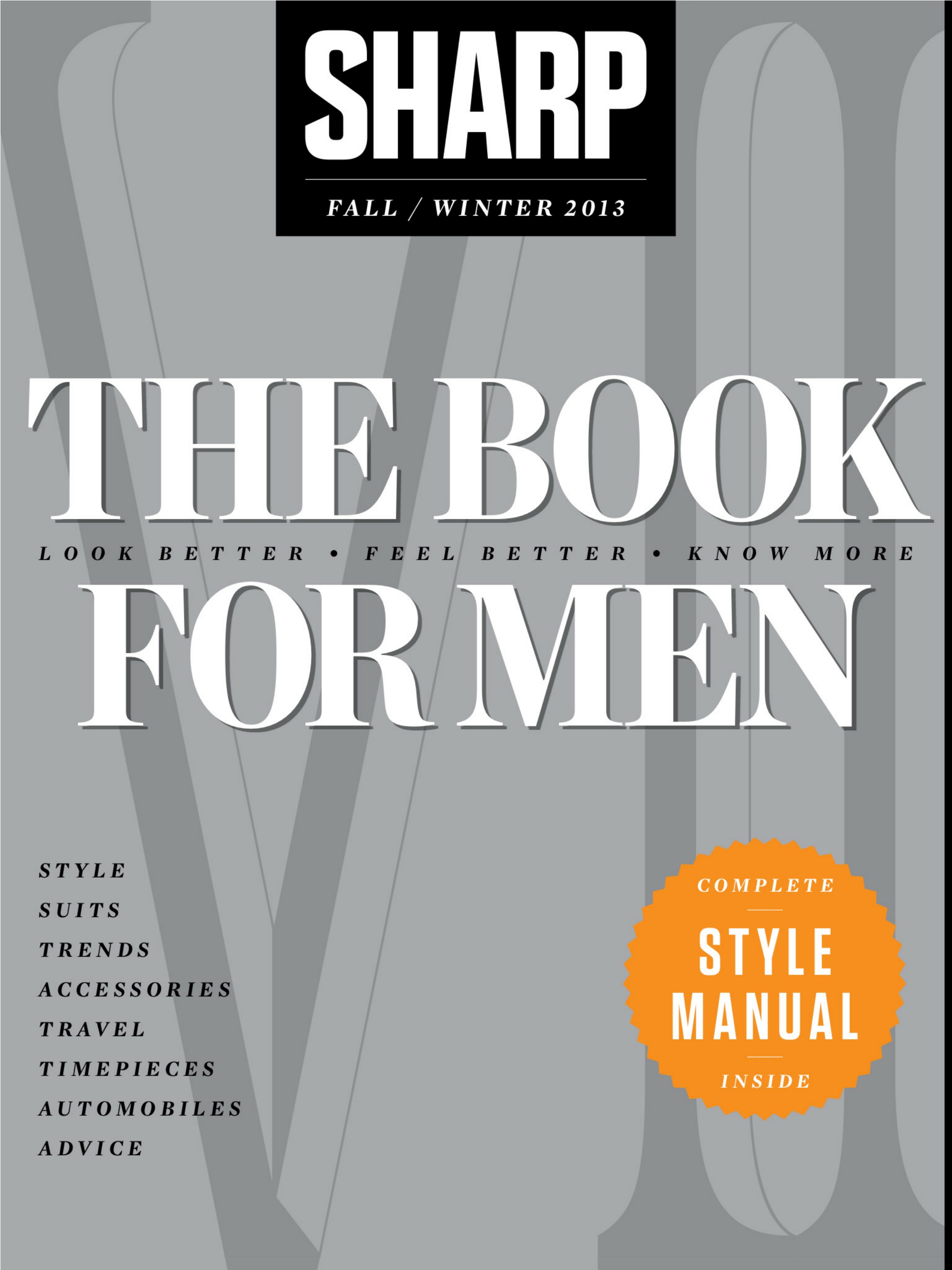 [해외잡지-2013] Sharp The Book For Men - Fall Winter 2013