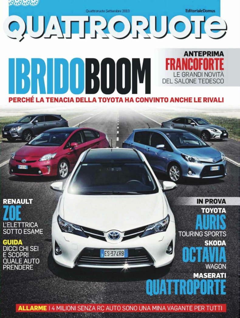 [해외잡지-2013] Quattroruote Settembre 2013 (Italy)