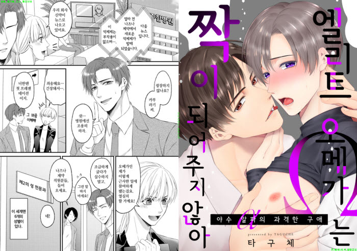 [BL만화] 타구체 - 엘리트 오메가는 짝이 되어주지 않아[냥면]