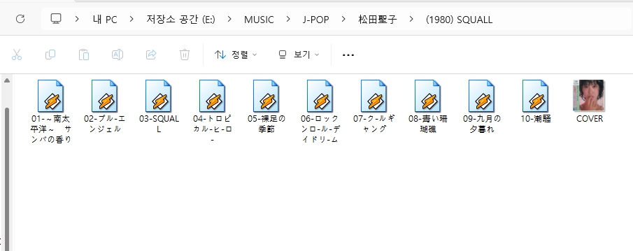 마츠다 세이코(松田聖子) 푸른 산호초가 담긴 앨범