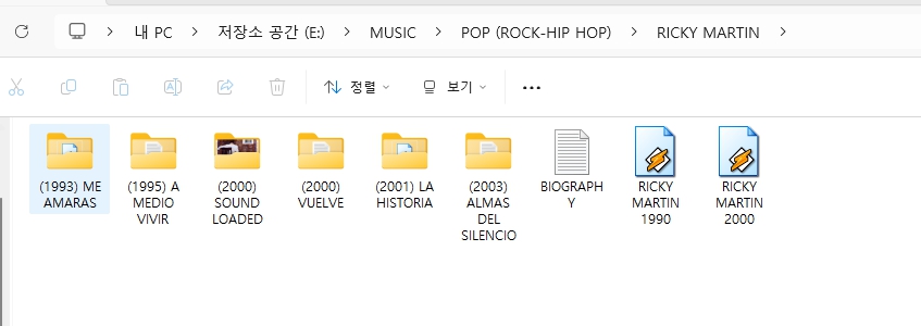 리키 마틴(RICKY MARTIN) 앨범 모음