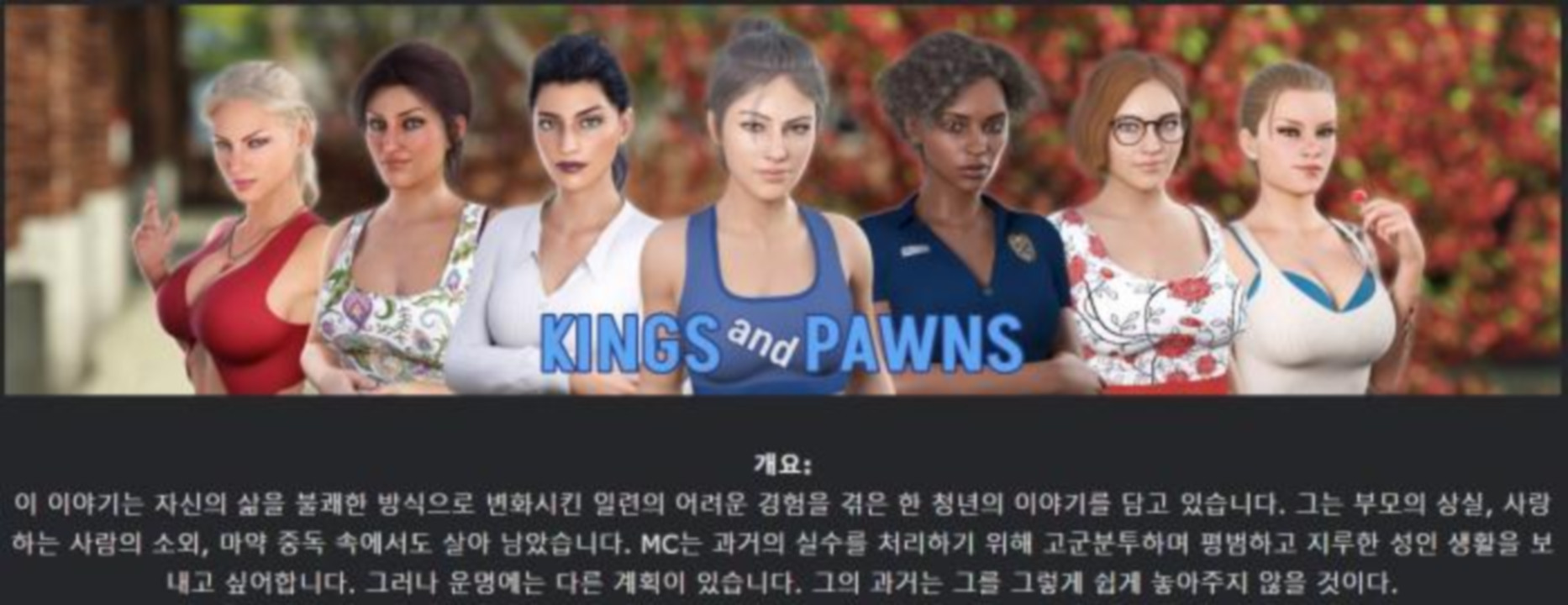 [한글.렌파이.남주.업뎃]Kings and Pawns 0.3.5[12.03].zip