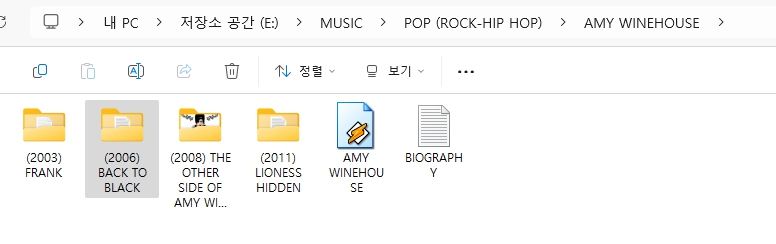 에이미 와인하우스(AMY WINEHOUSE) 모든 앨범