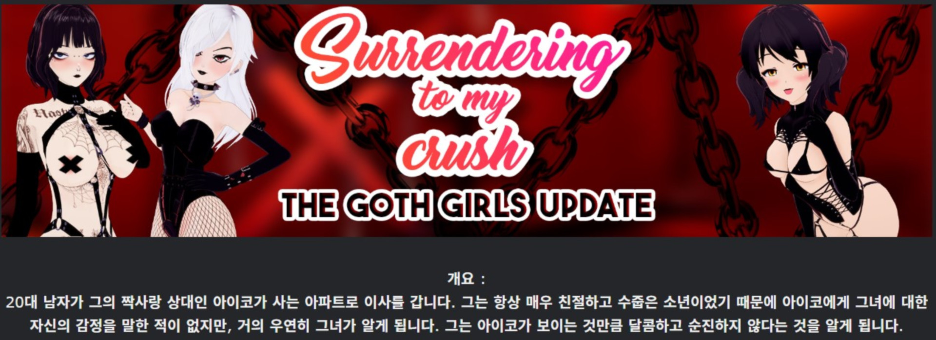 [한글.렌파이.남주.지배.업뎃]Surrendering to My Crush 1.26[02.0..