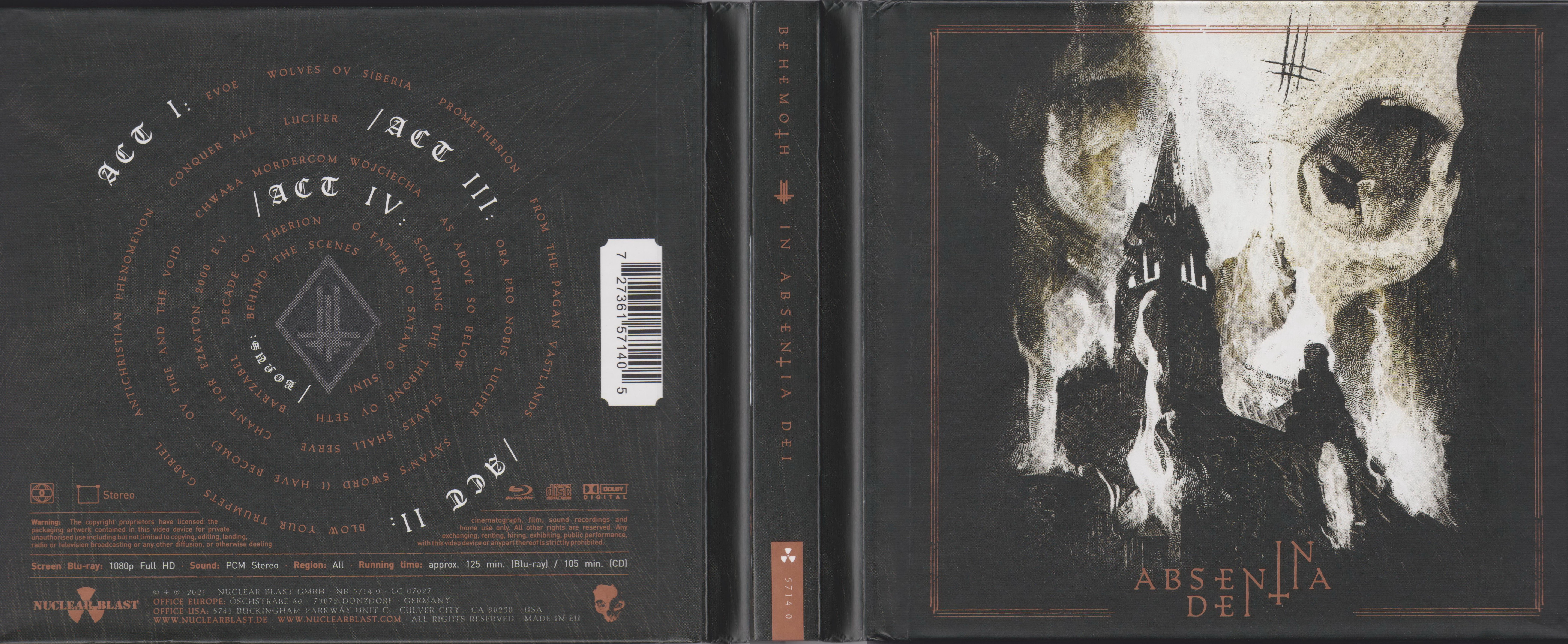 BEHEMOTH [2021 In Absentia Dei live (2CD)] (FLAC 16Bit-44kHz)